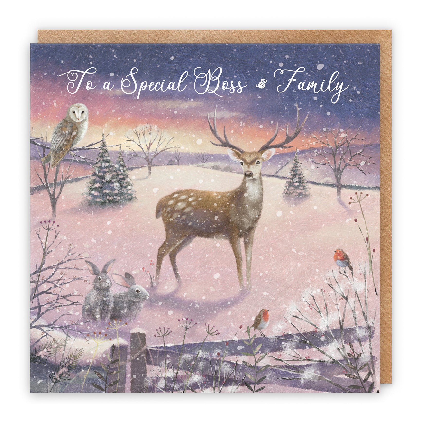 boss manager from employee christmas card