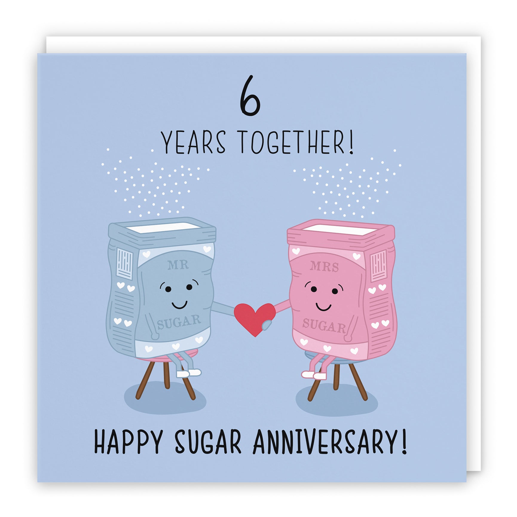 6th Sugar Anniversary Cards