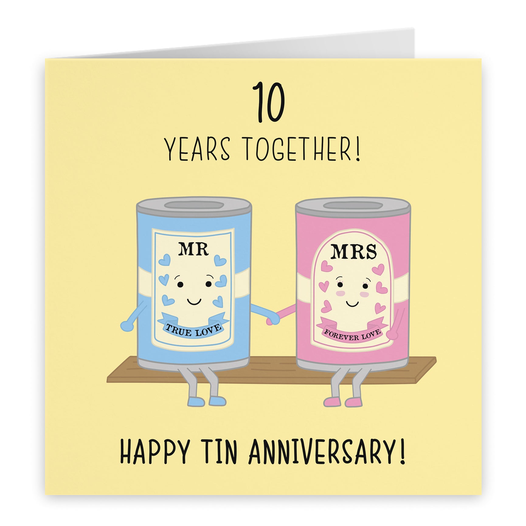 10th Tin Anniversary Cards