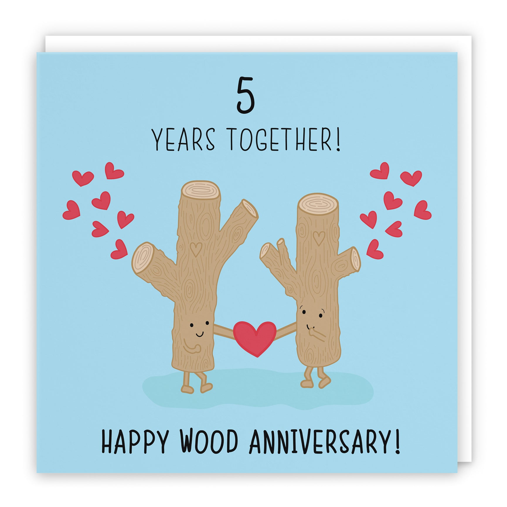 5th Wood Anniversary Cards