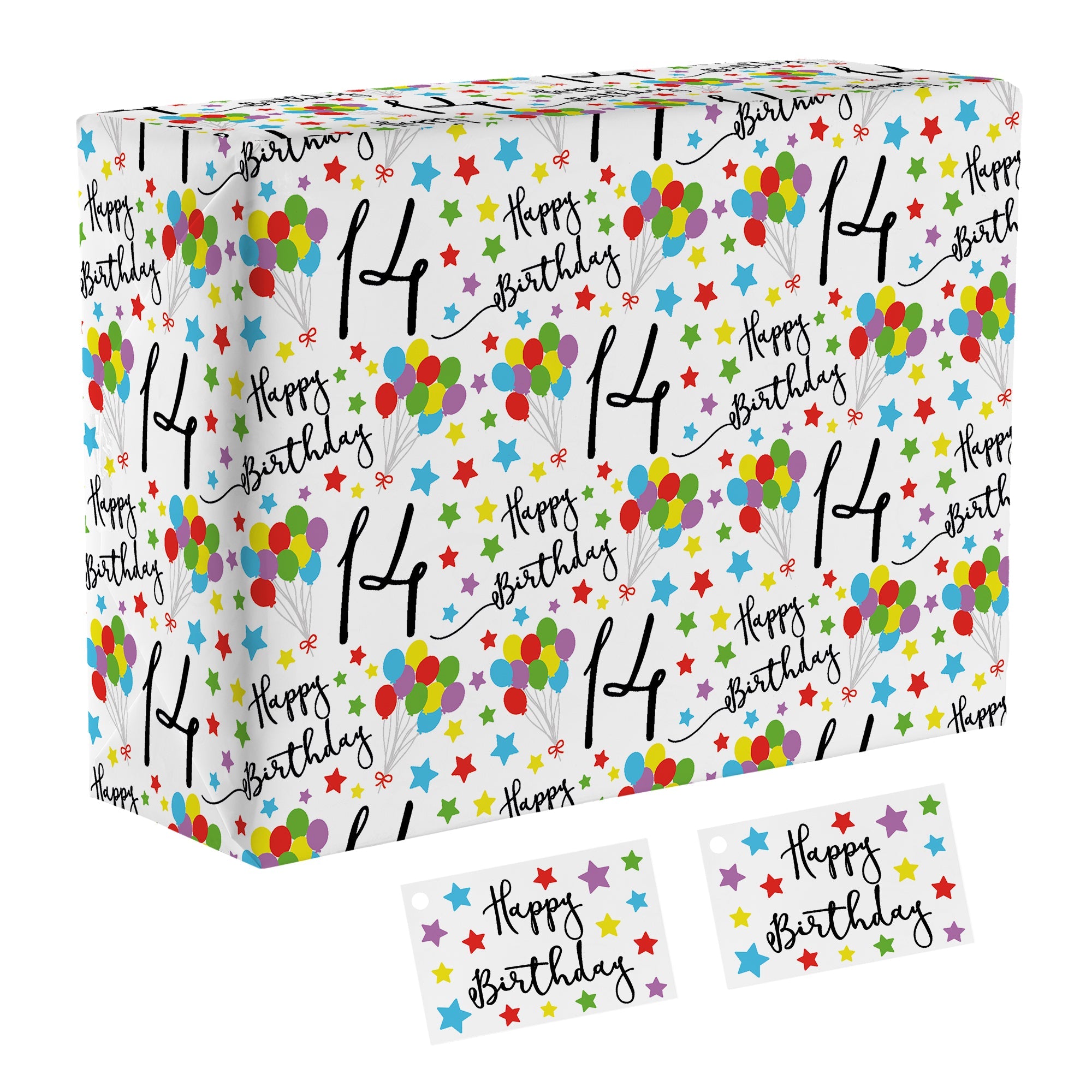 Age 14 Birthday Gift Wrap - For Him / Her