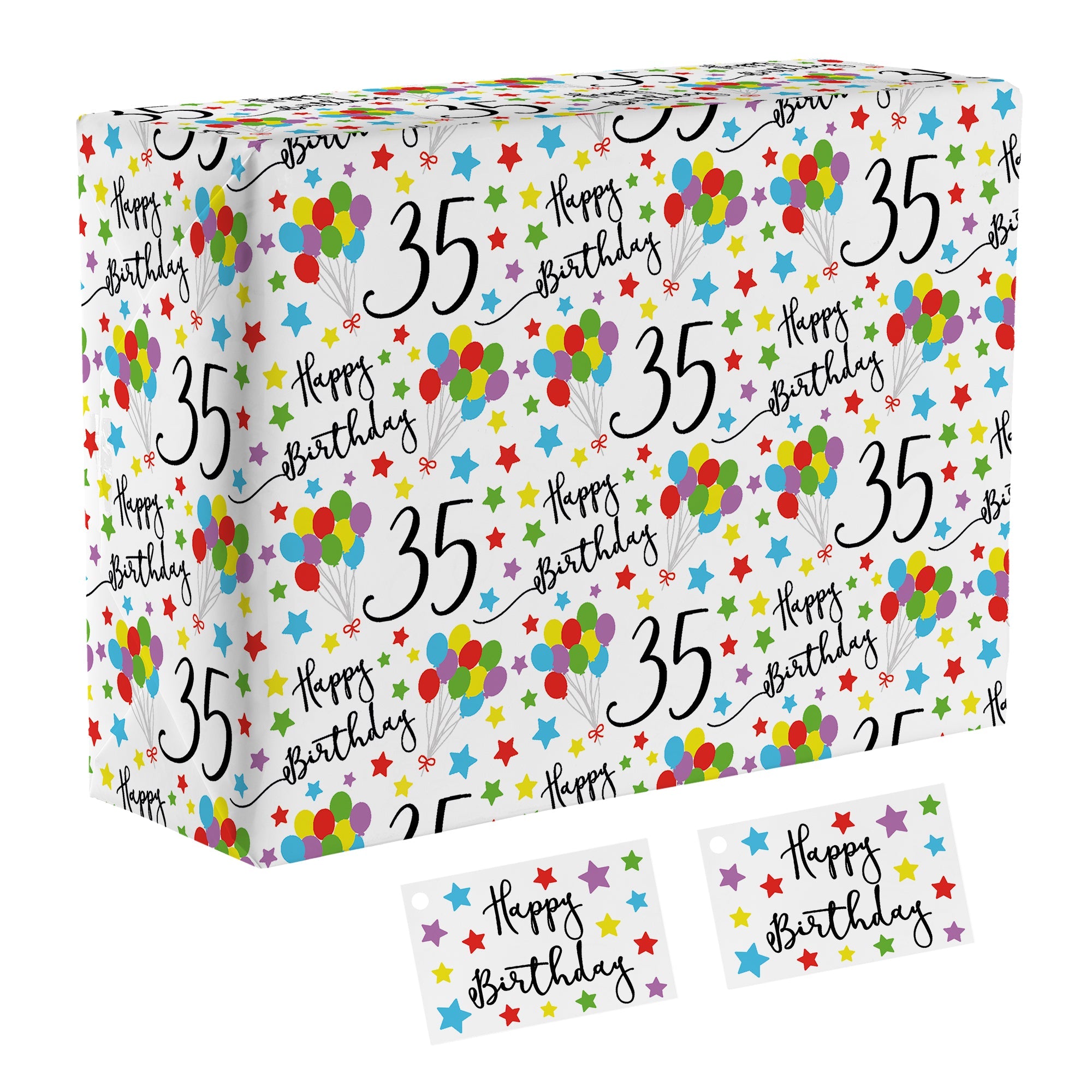Age 35 Gift Wrap For Him / Her