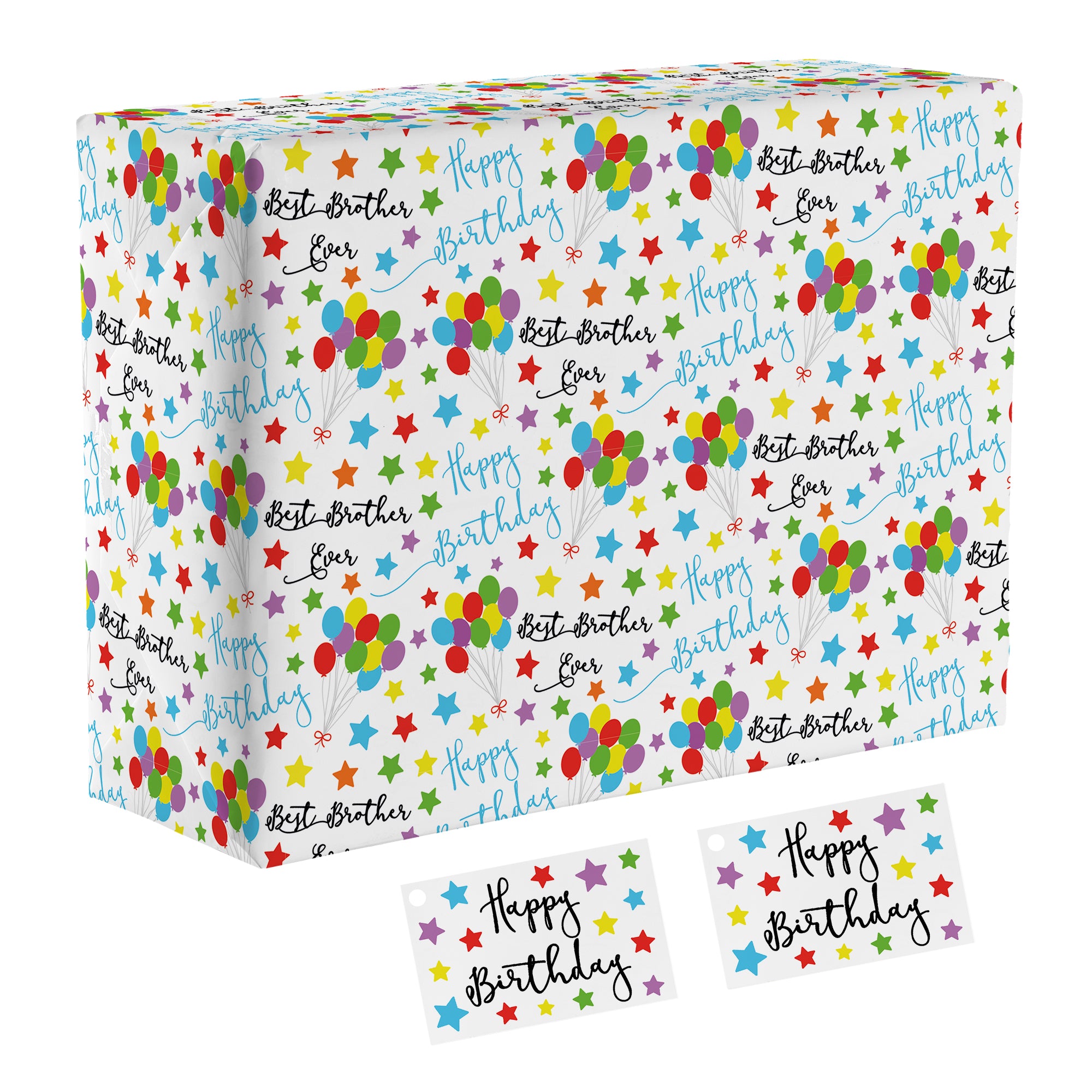 Brother Birthday Gift Wrap - Hunts England