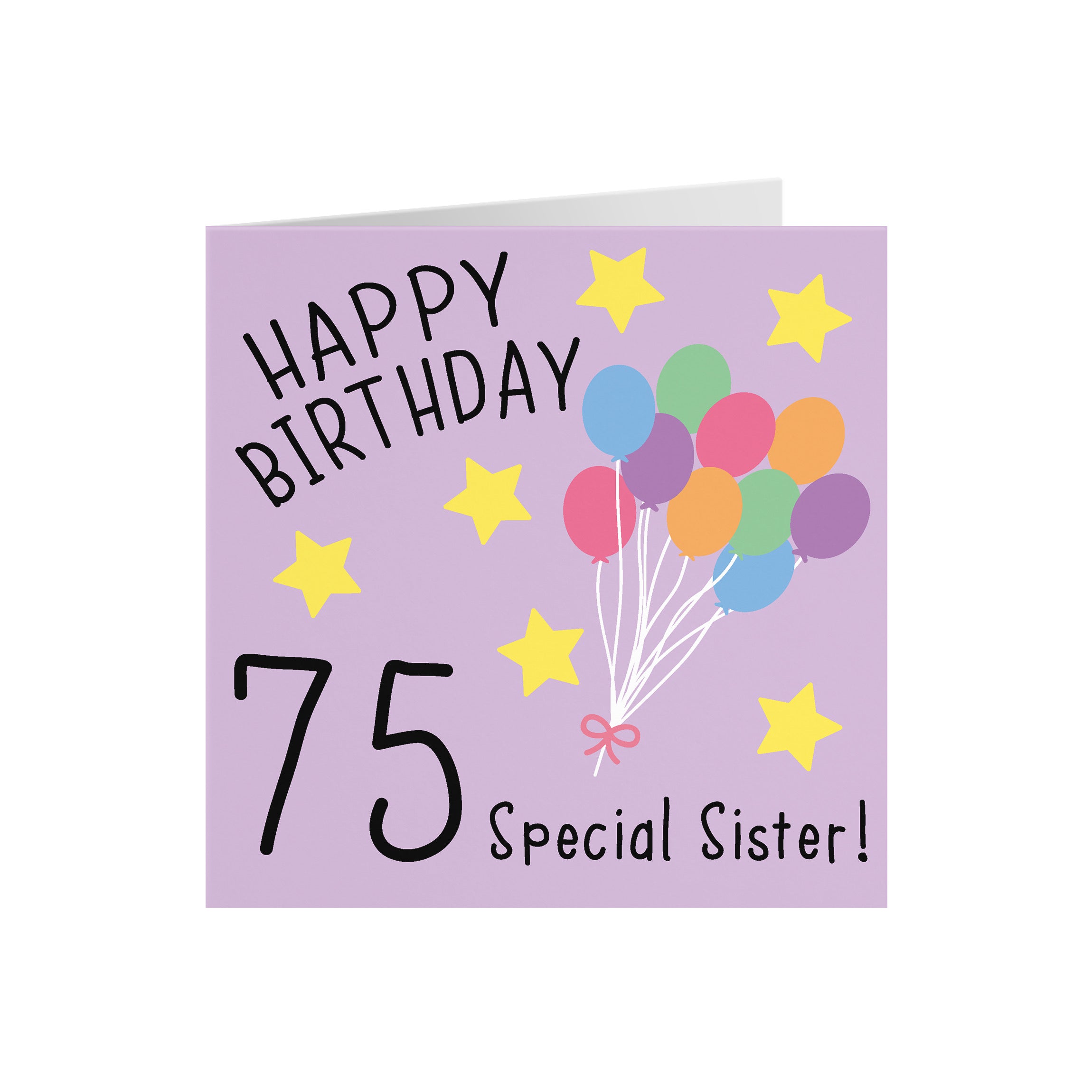 75th Sister Birthday Card Original - Default Title (5056408100786)