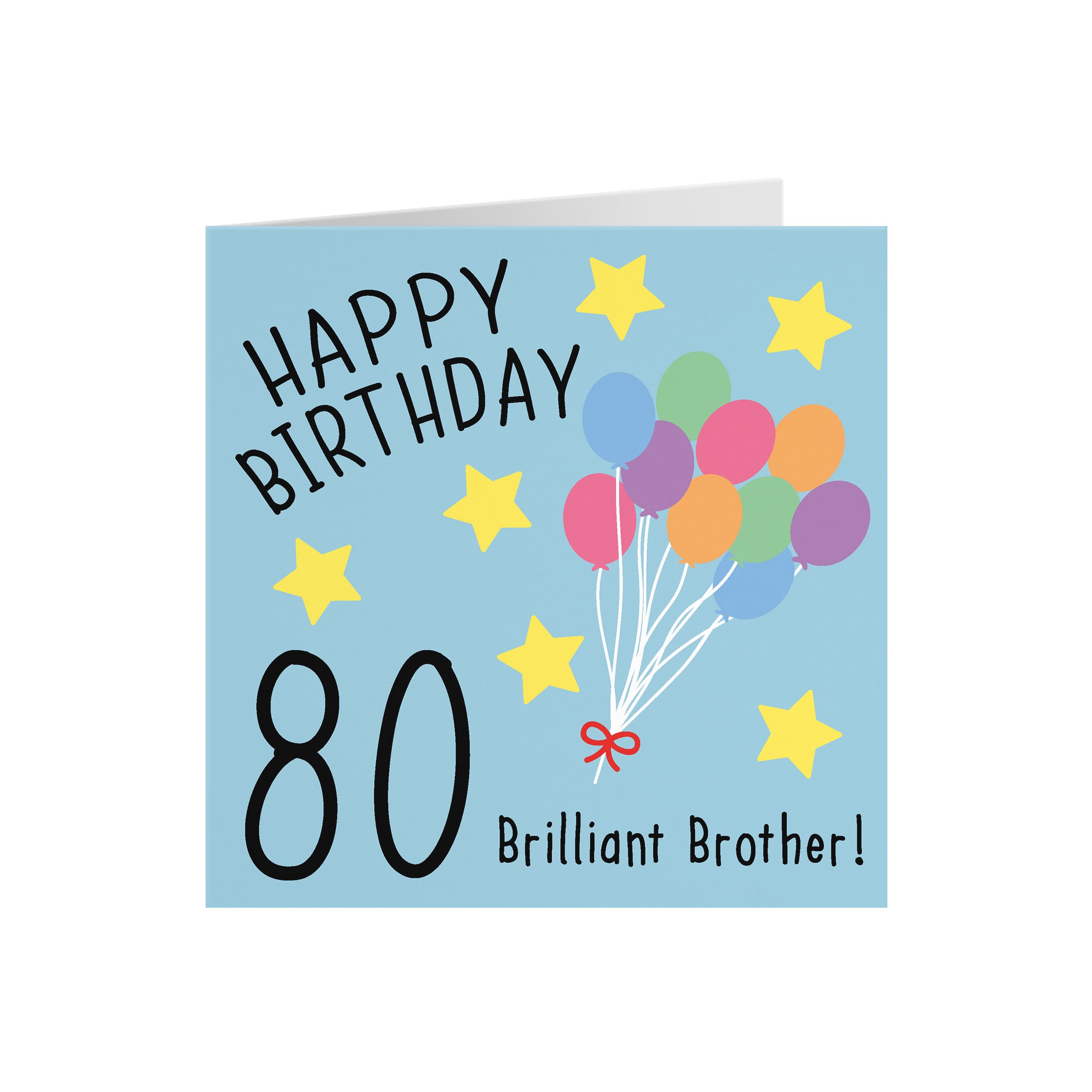 80th Brother Birthday Card Original - Default Title (5056408106528)