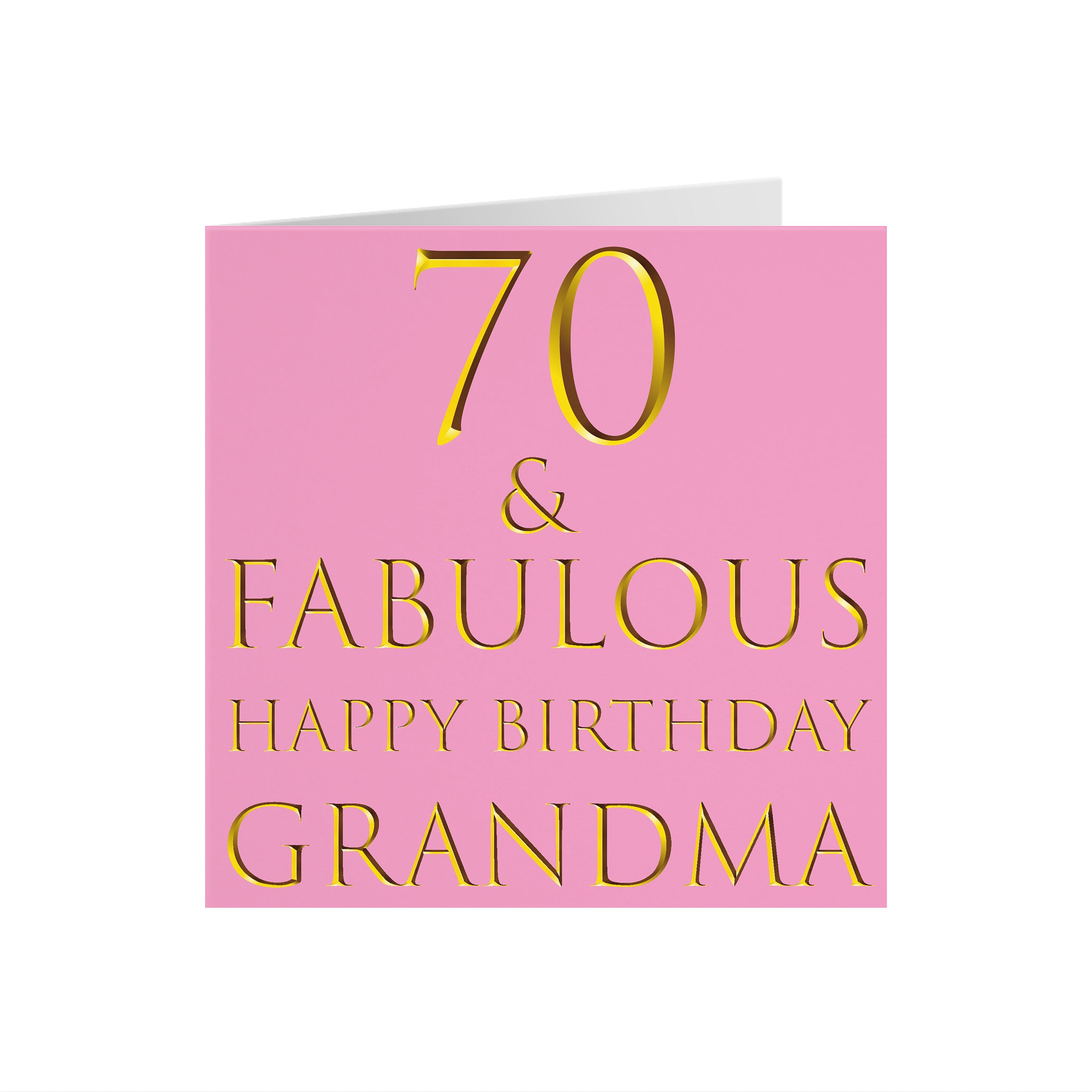 70th Grandma Birthday Card Still Totally Fabulous - Default Title (5056408107341)