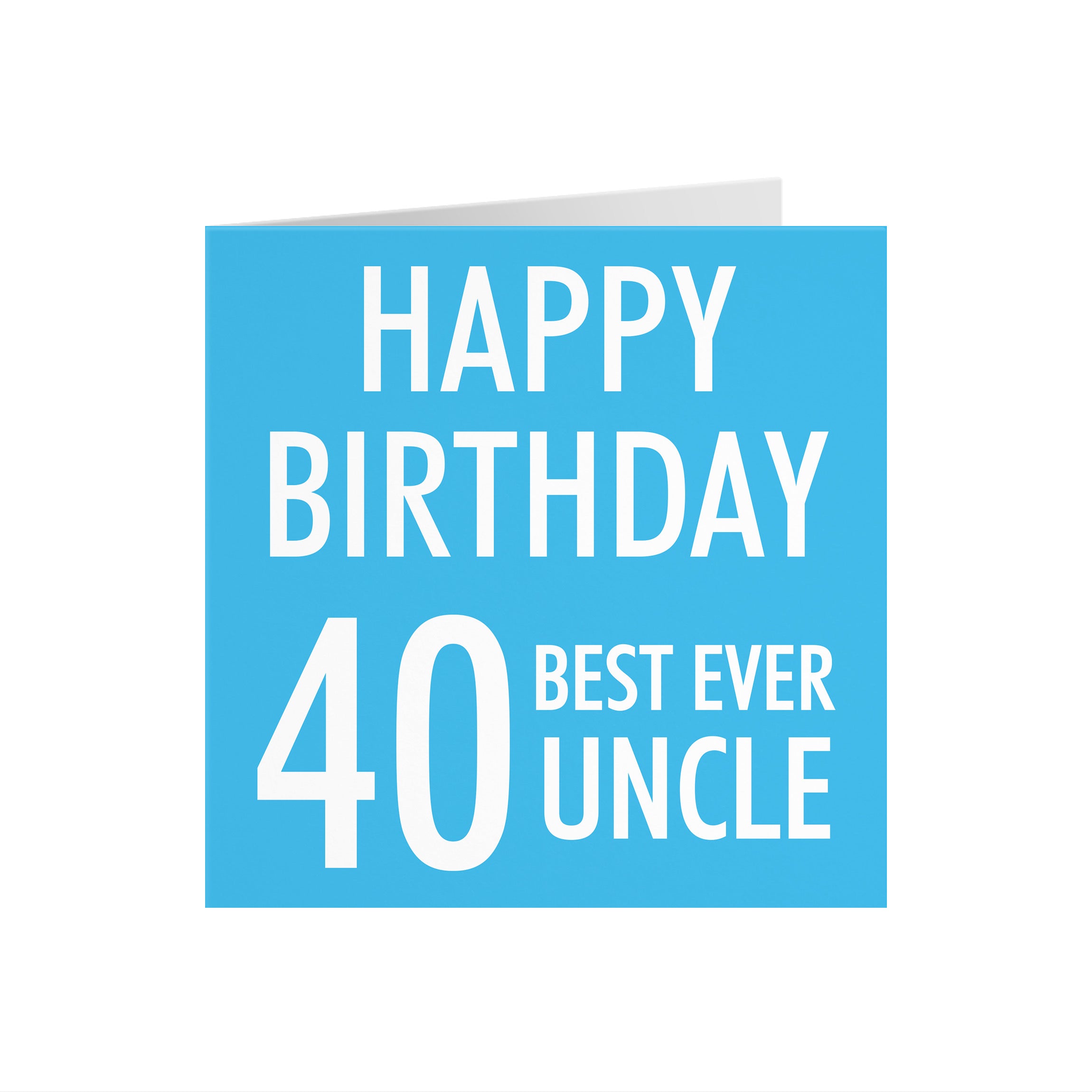 40th Uncle Birthday Card Urban Colour - Default Title (5056408108645)