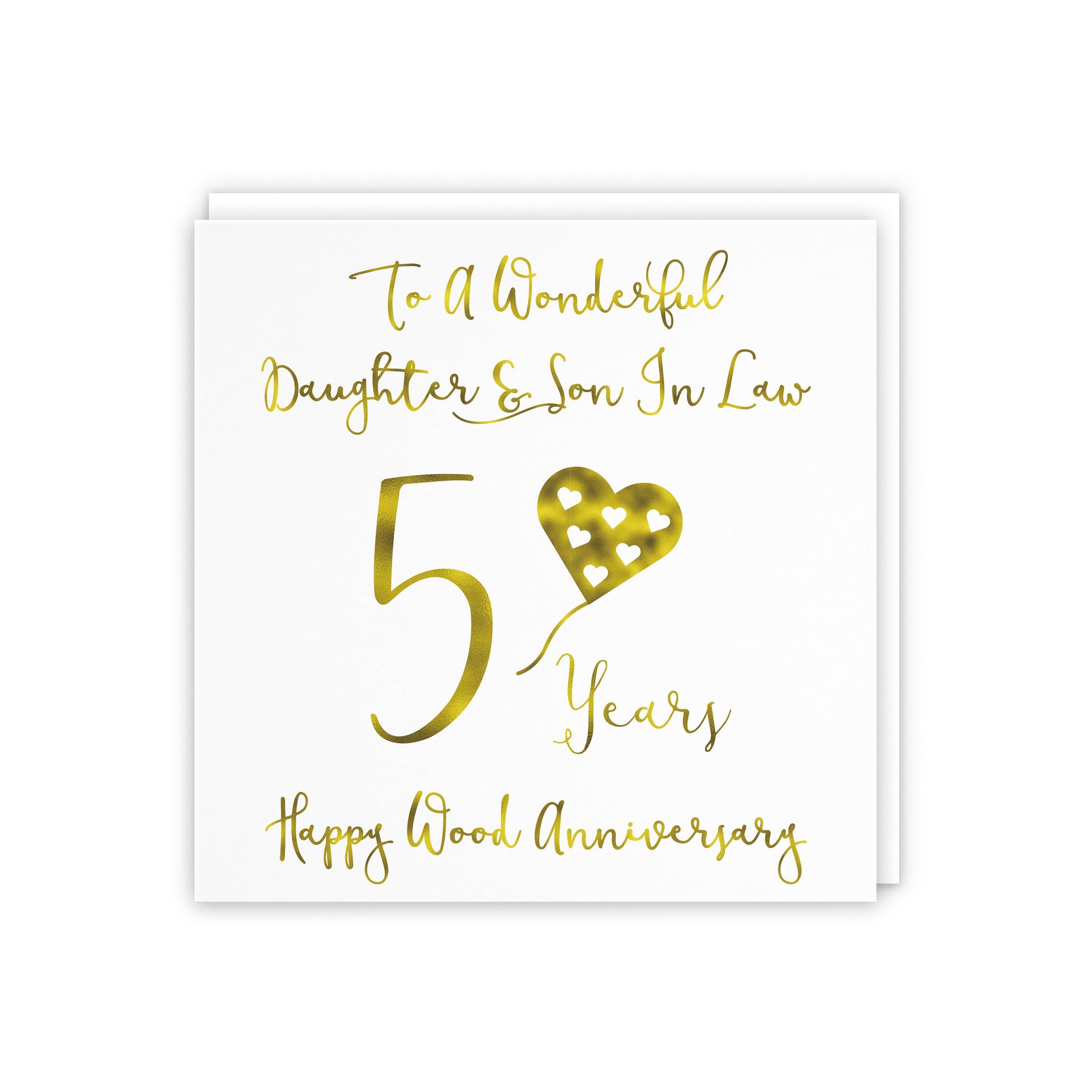 5th Daughter And Son In Law Anniversary Card Milano - Default Title (5056408110136)