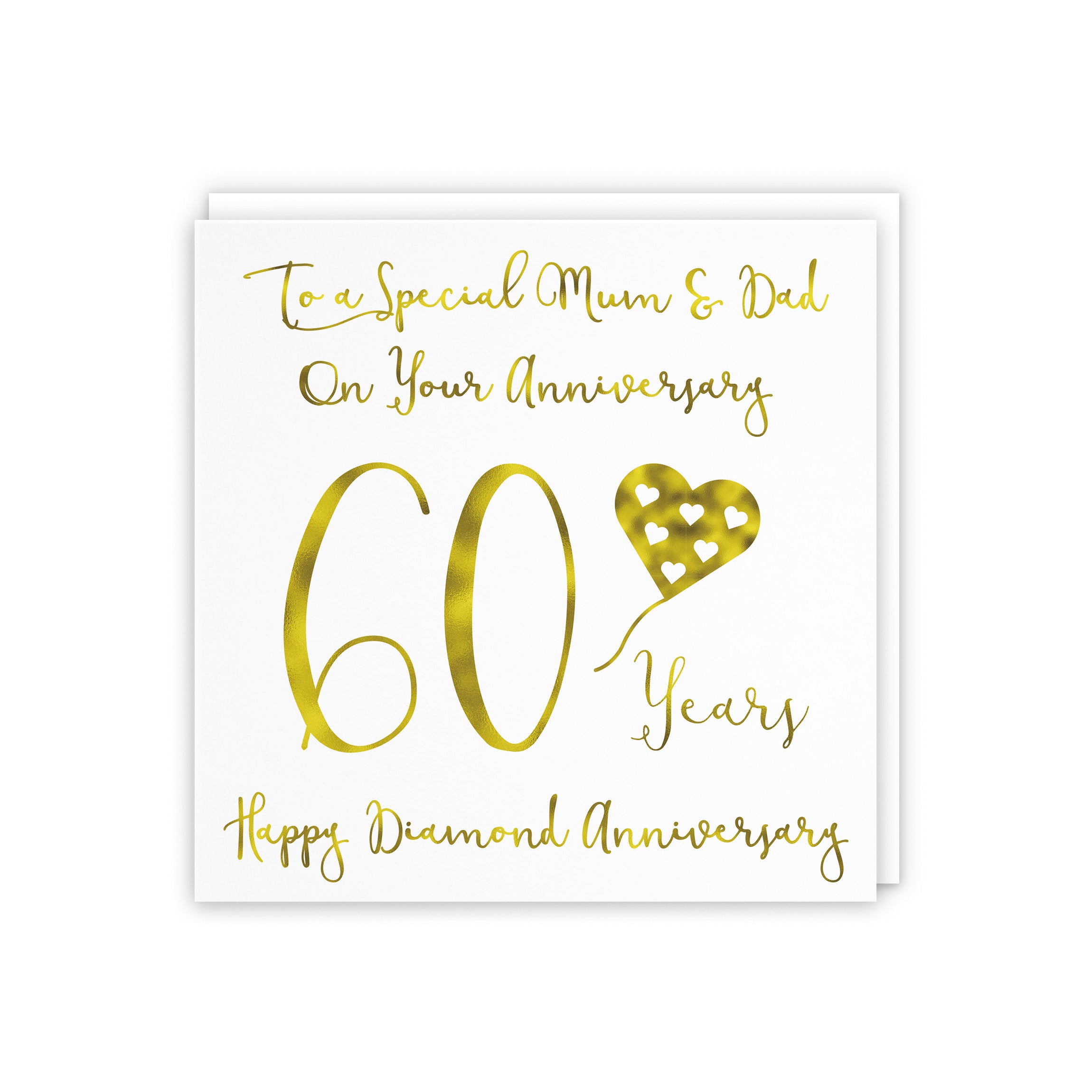 60th Mum And Dad Anniversary Card Milano - Default Title (5056408110600)