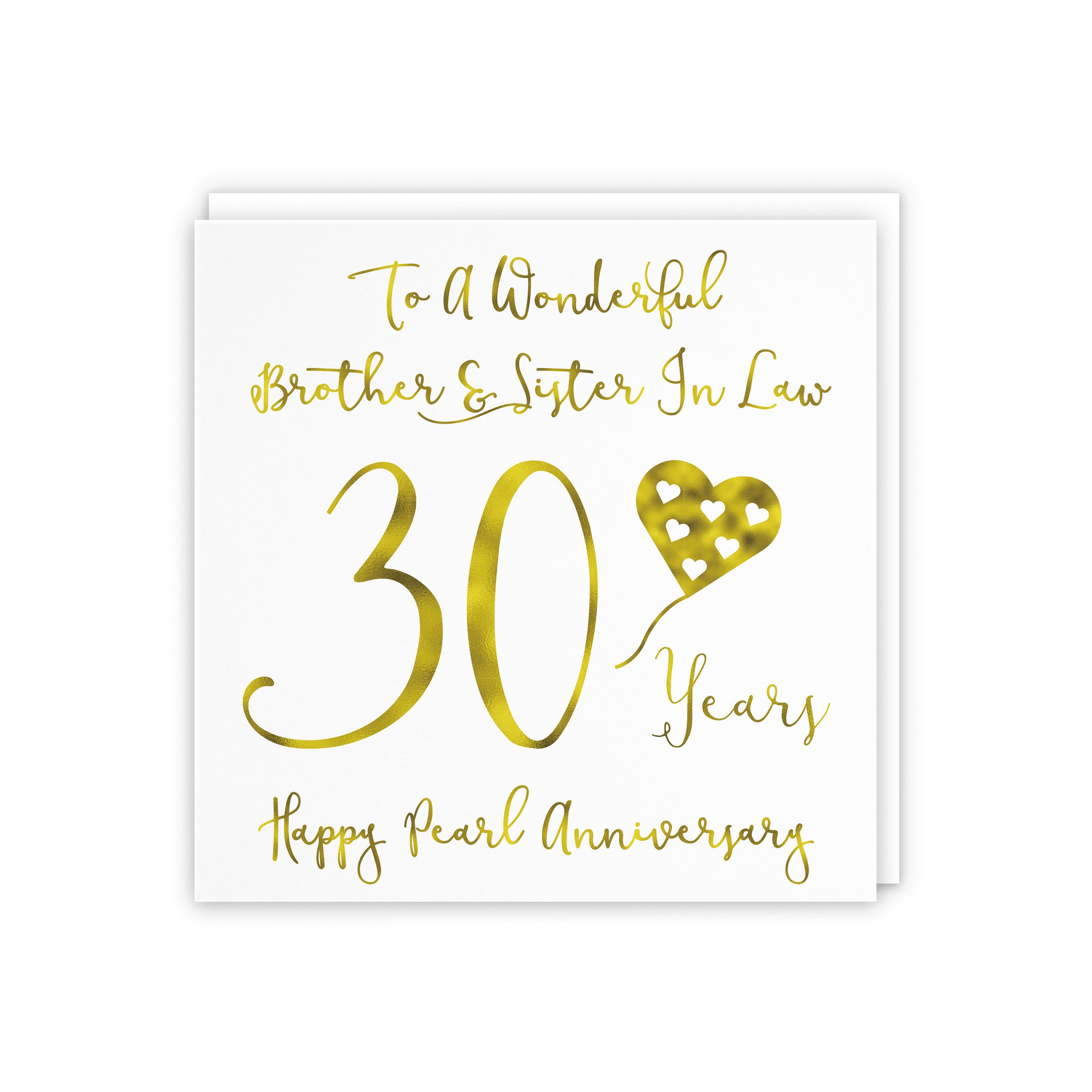 30th Brother And Sister In Law Anniversary Card Milano - Default Title (5056408110631)