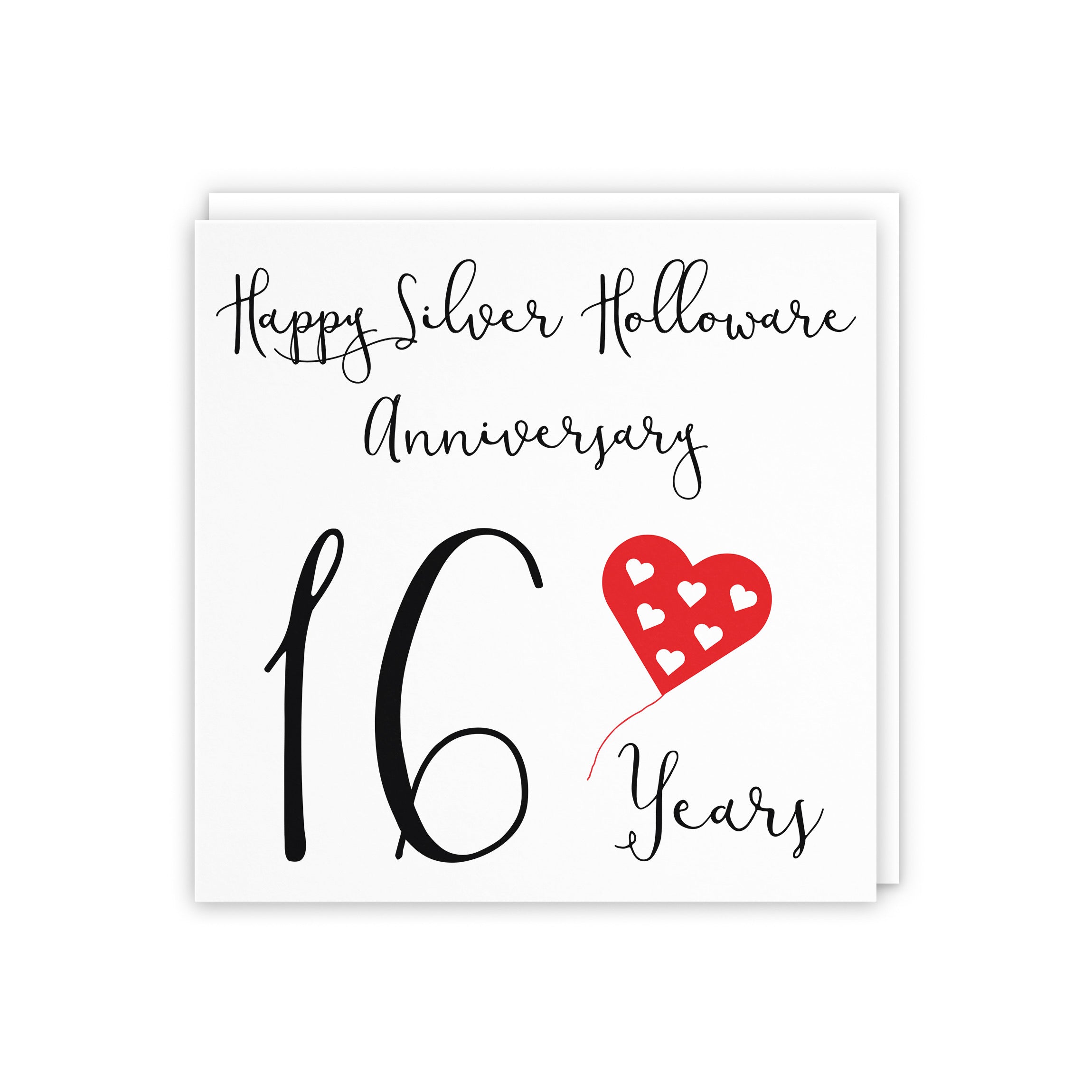 16th Anniversary Card Red Heart - Default Title (5056408110952)