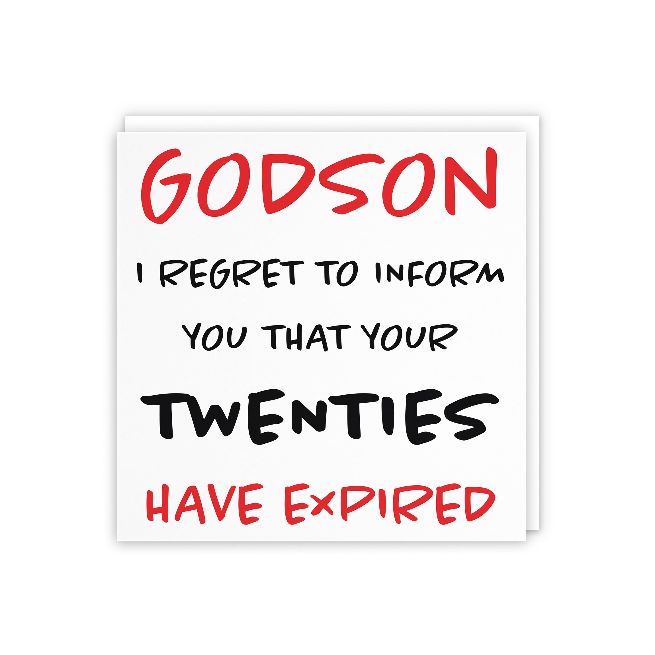 30th Godson Humorous Birthday Card Retro - Default Title (5056408111690)