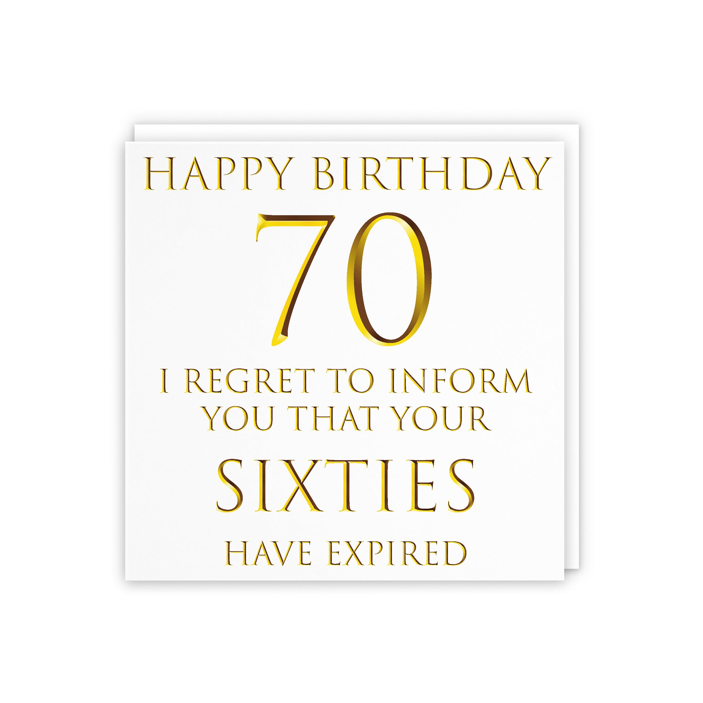 70th Birthday Card Milano - Default Title (5056408111775)