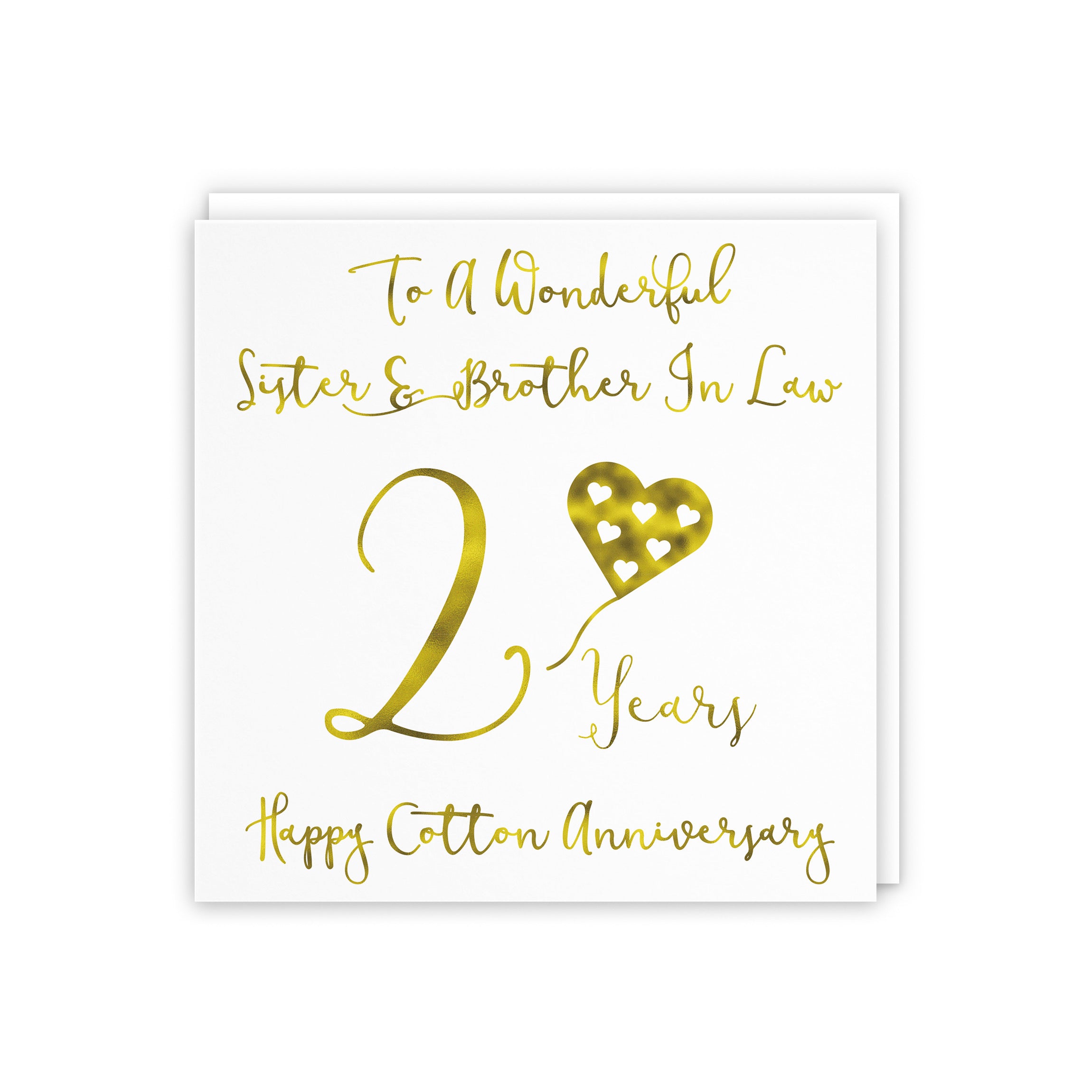 2nd Sister And Brother In Law Anniversary Card Milano - Default Title (5056408112130)