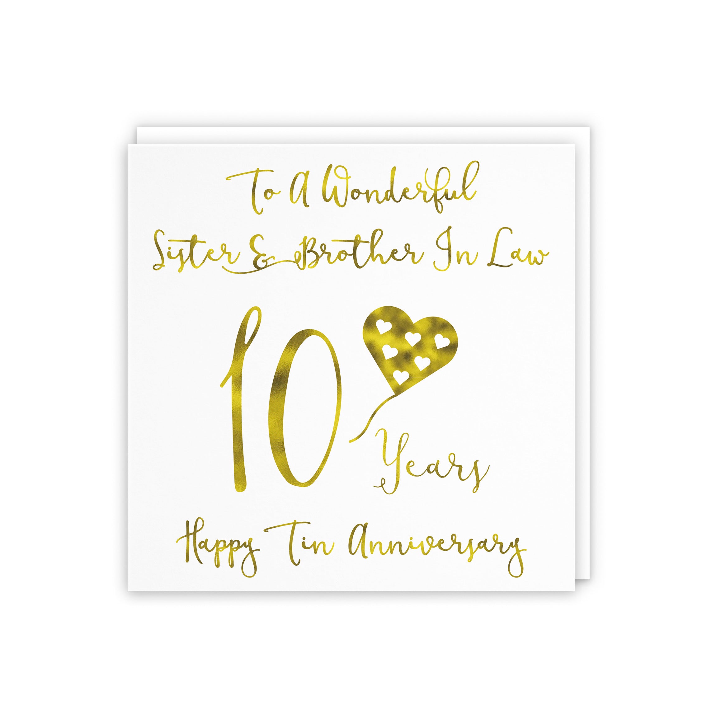 10th Sister And Brother In Law Anniversary Card Milano - Default Title (5056408112215)