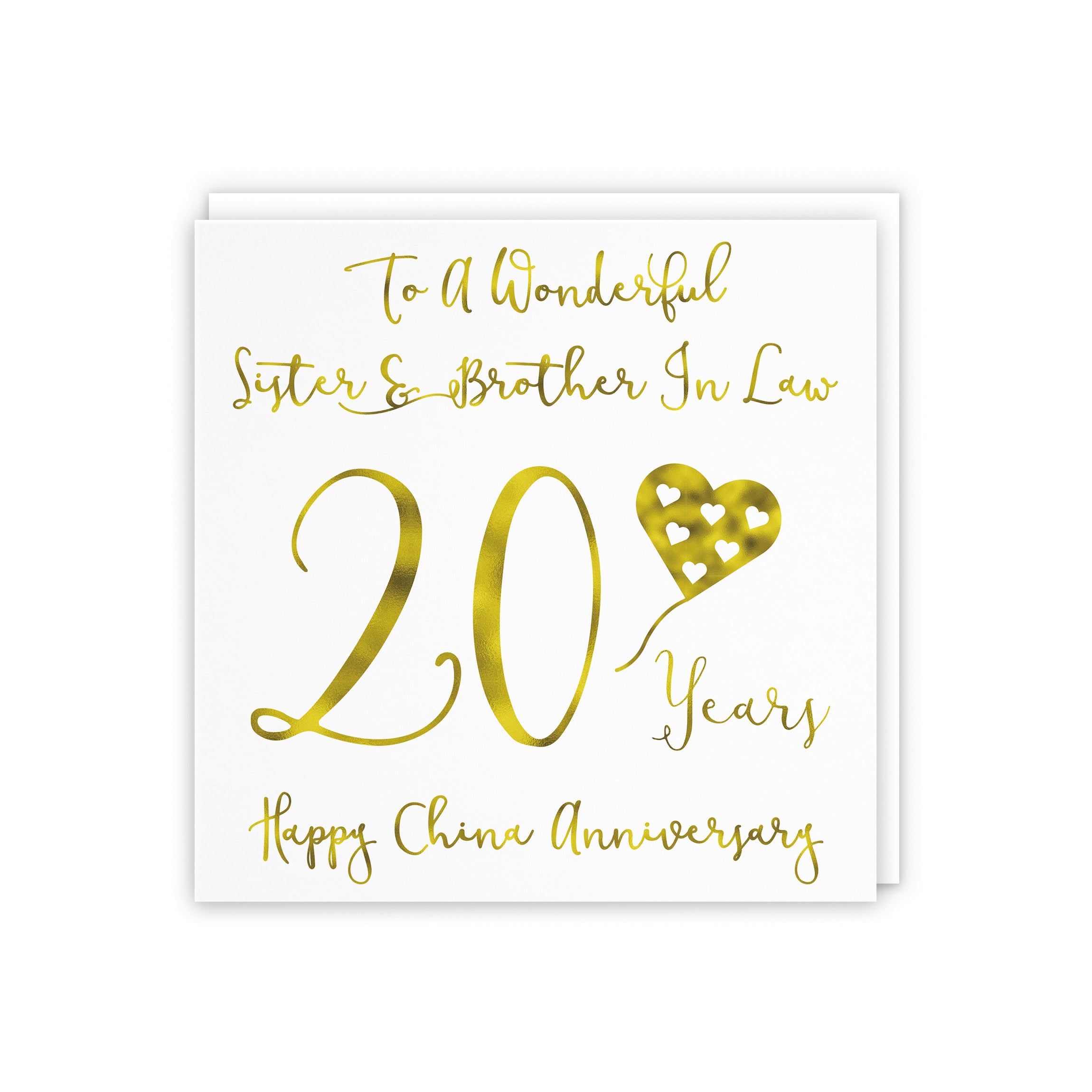 20th Sister And Brother In Law Anniversary Card Milano - Default Title (5056408112277)