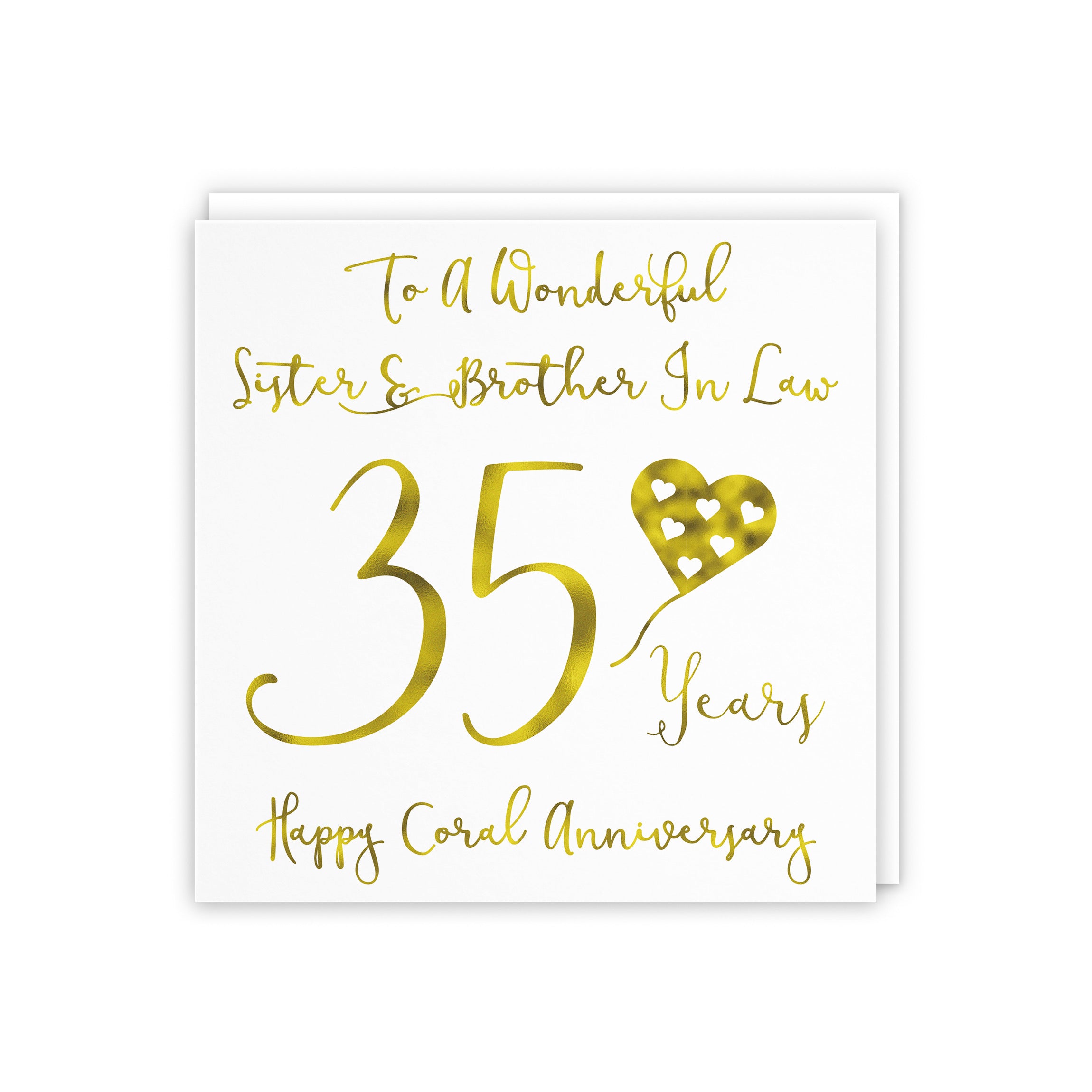 35th Sister And Brother In Law Anniversary Card Milano - Default Title (5056408112284)