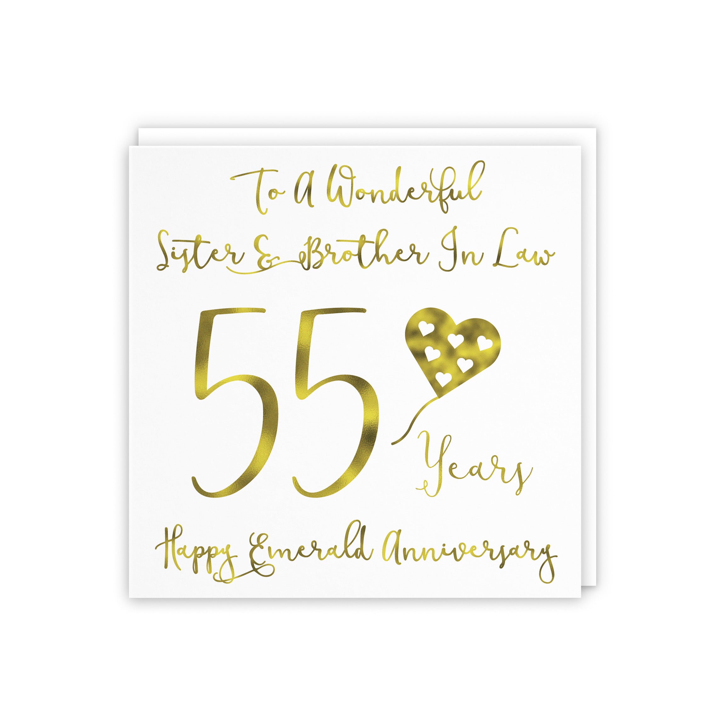 55th Sister And Brother In Law Anniversary Card Milano - Default Title (5056408112291)