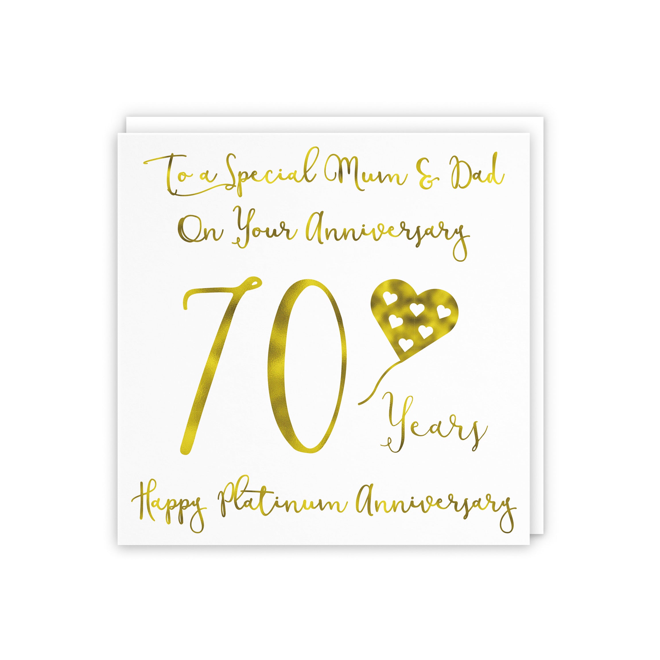 70th Mum And Dad Anniversary Card Milano - Default Title (5056408112536)