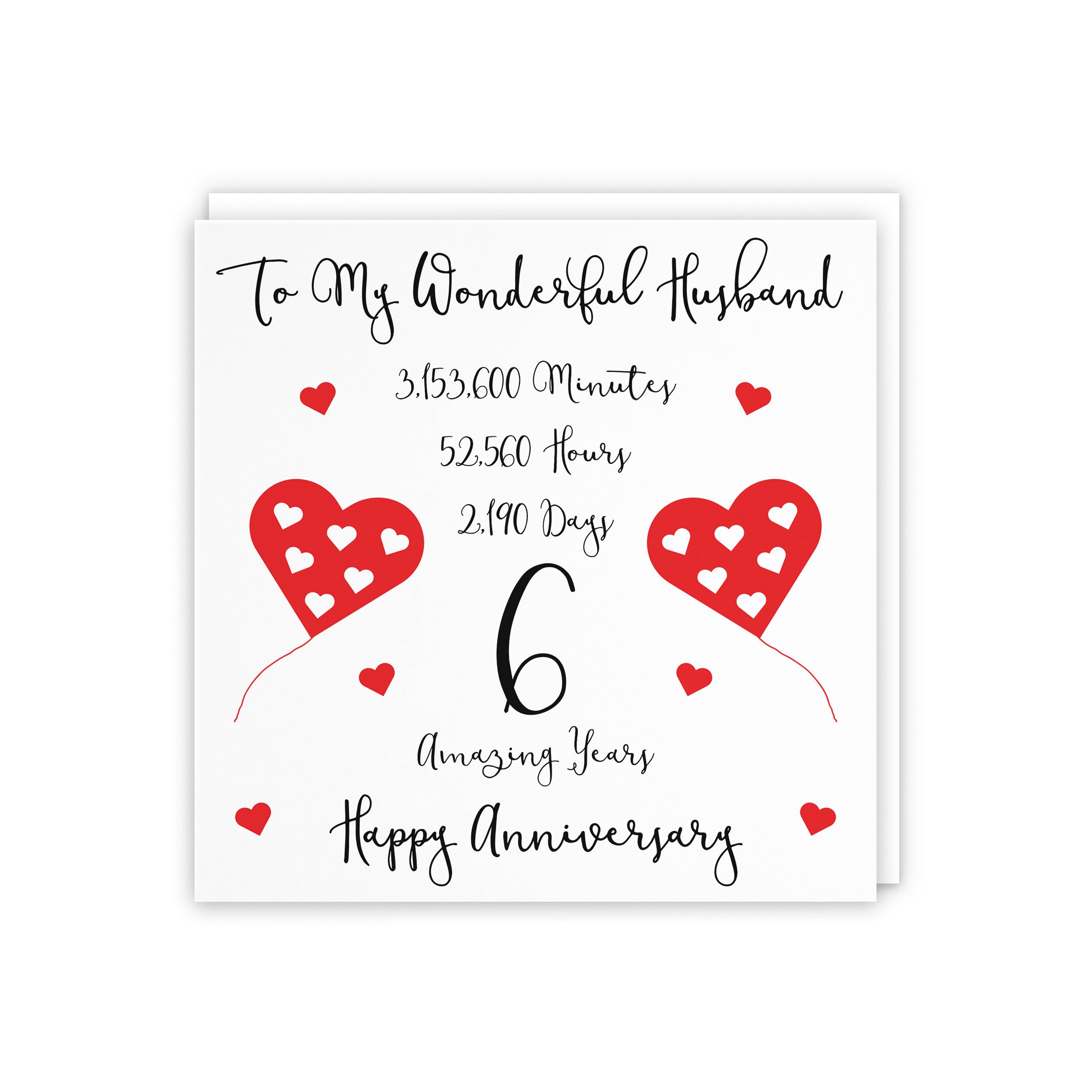 6th Husband Anniversary Card Timeless - Default Title (5056408112840)