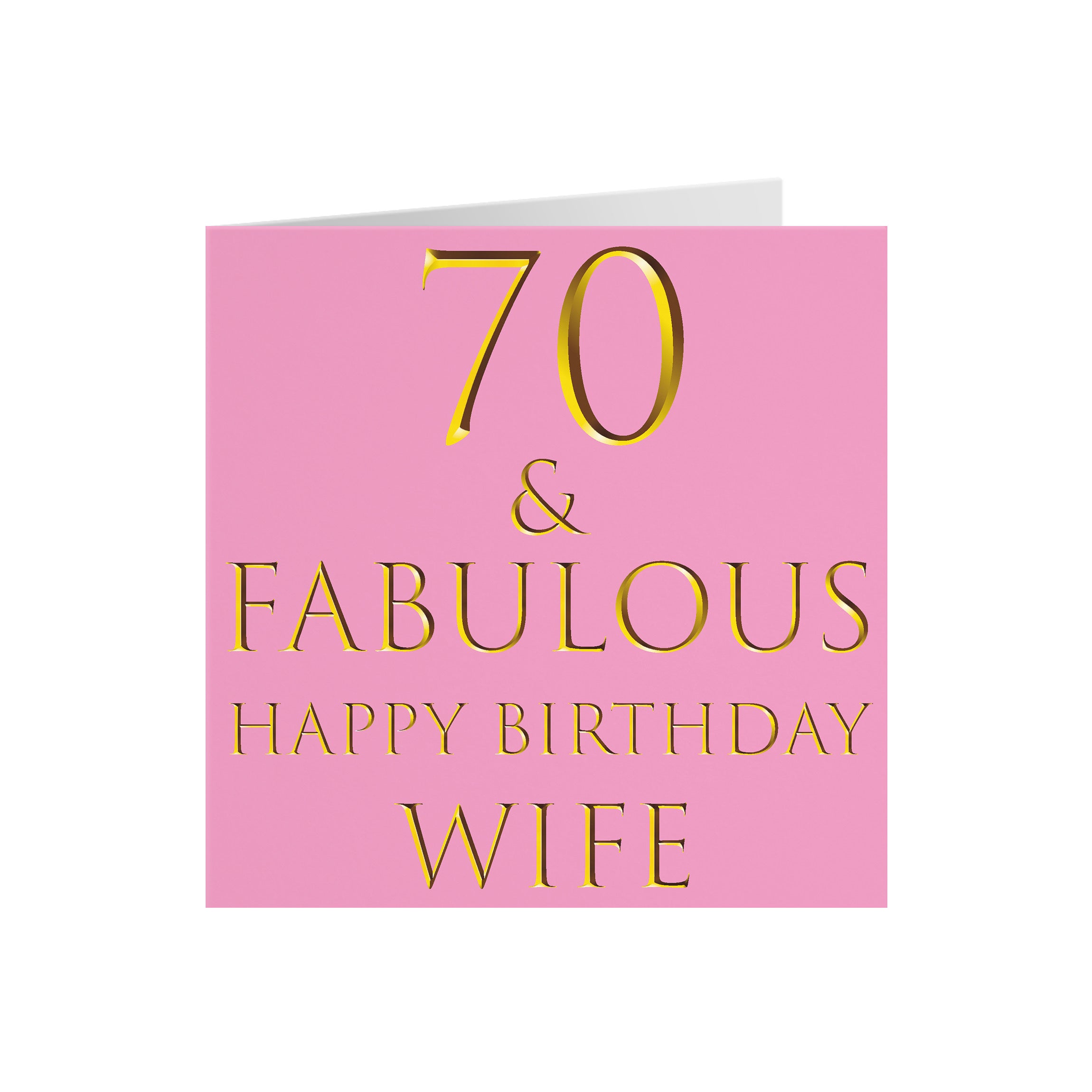 70th Wife Birthday Card Still Totally Fabulous - Default Title (5056408113274)