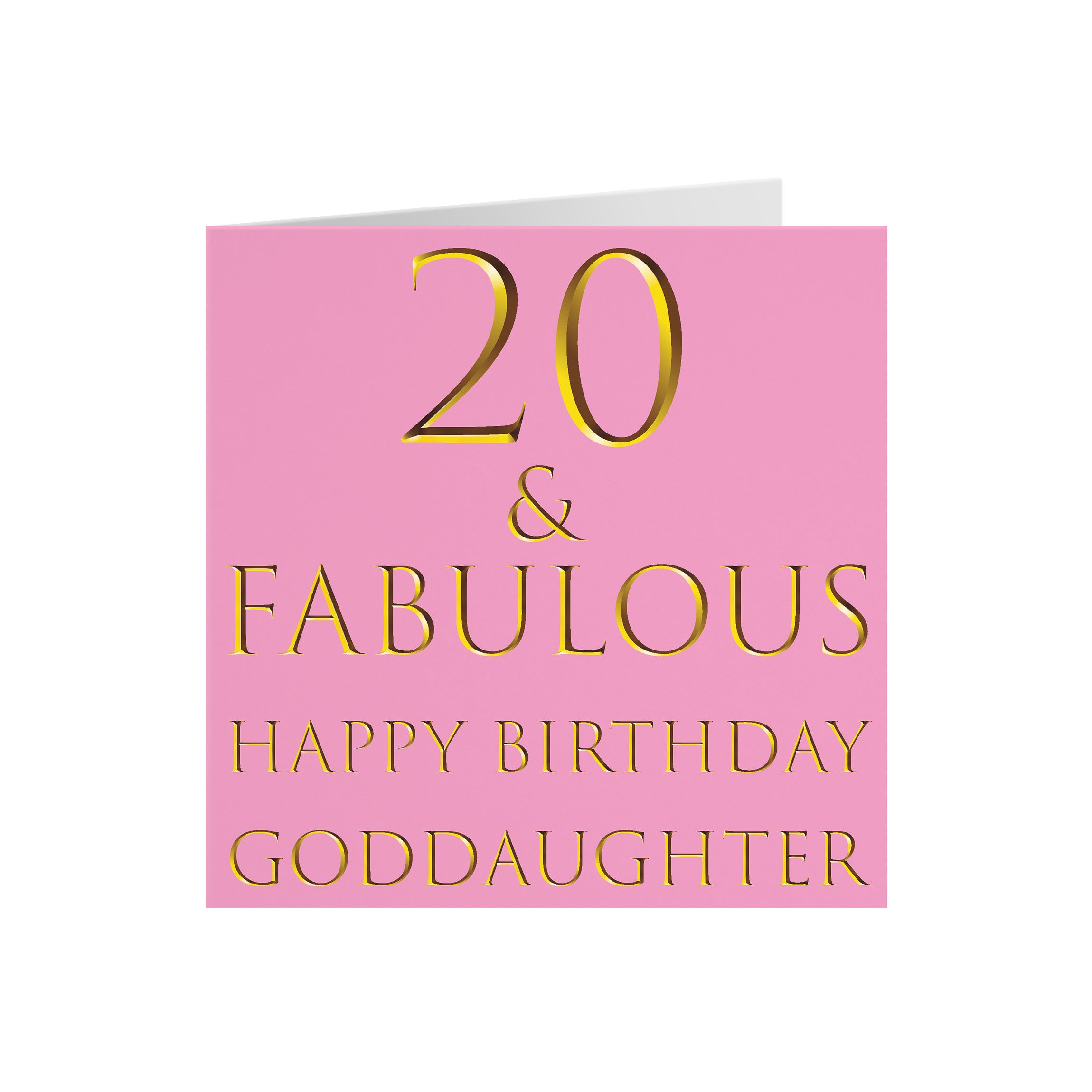 20th Goddaughter Birthday Card Still Totally Fabulous - Default Title (5056408113526)