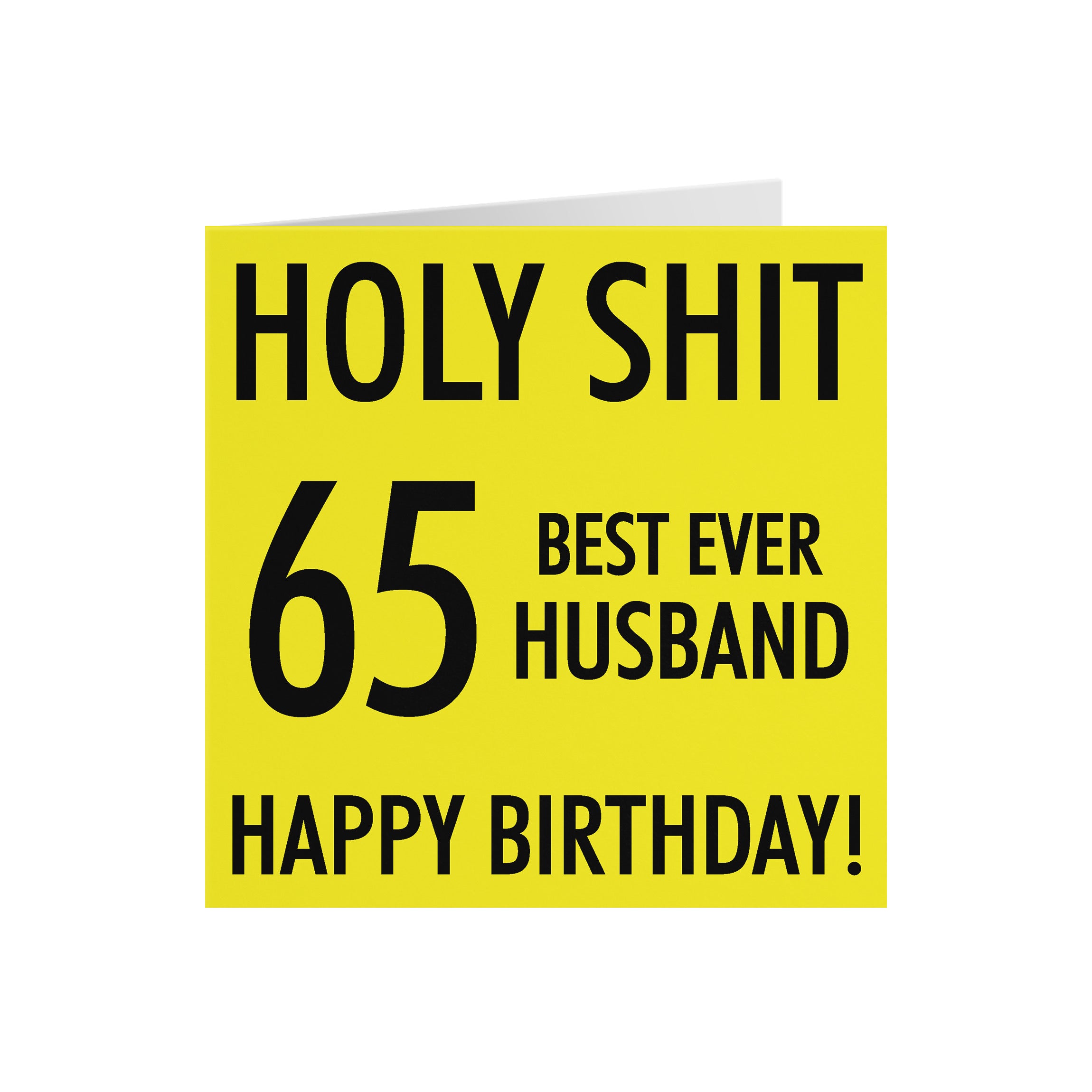 65th Husband Birthday Card Holy Shit - Default Title (5056408113786)