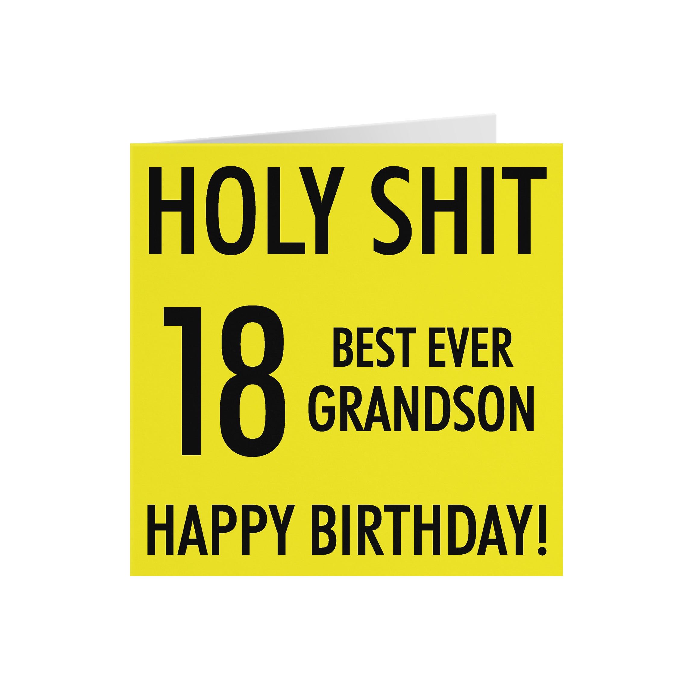 18th Grandson Birthday Card Holy Shit - Default Title (5056408113915)