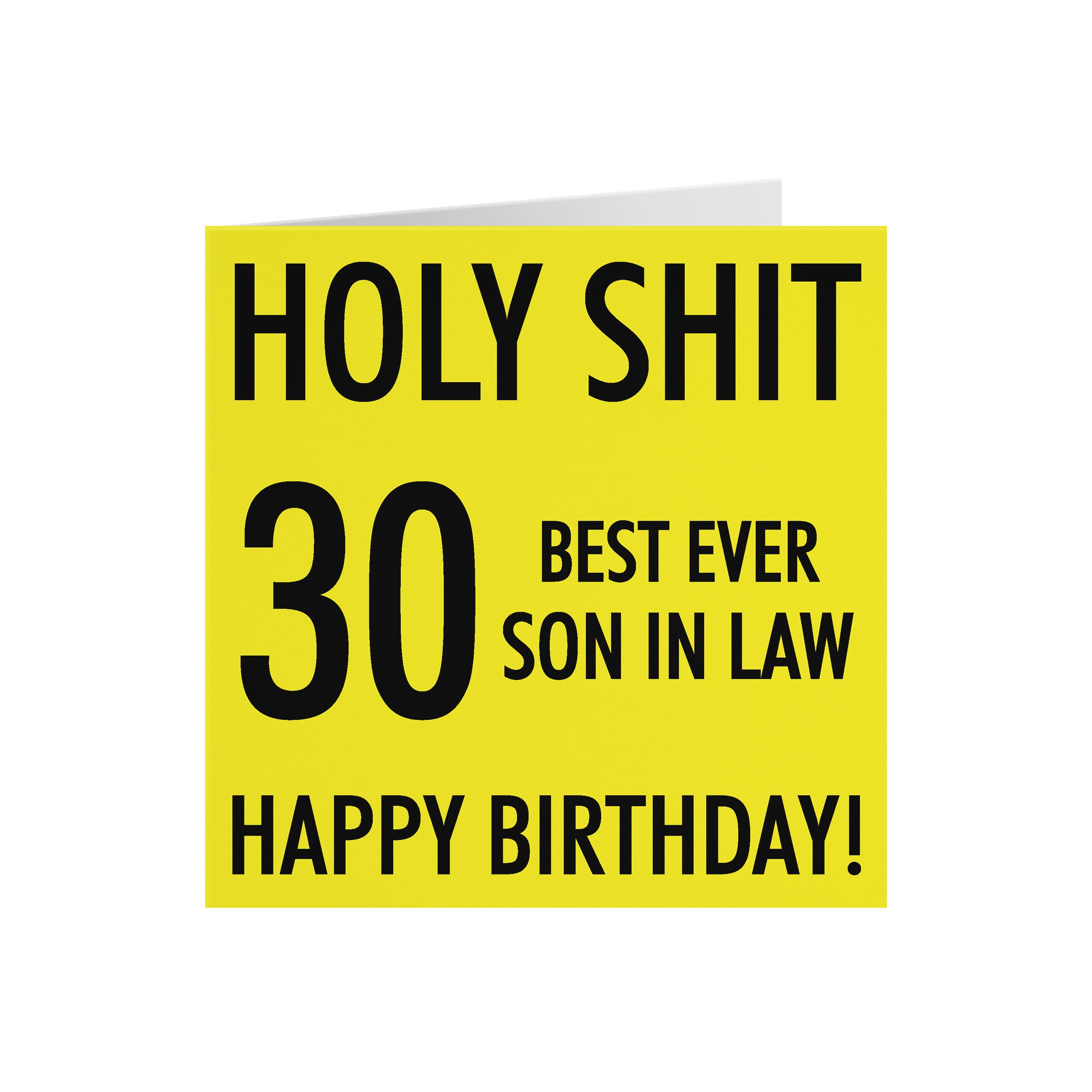 30th Son In Law Birthday Card Holy Shit - Default Title (5056408114141)