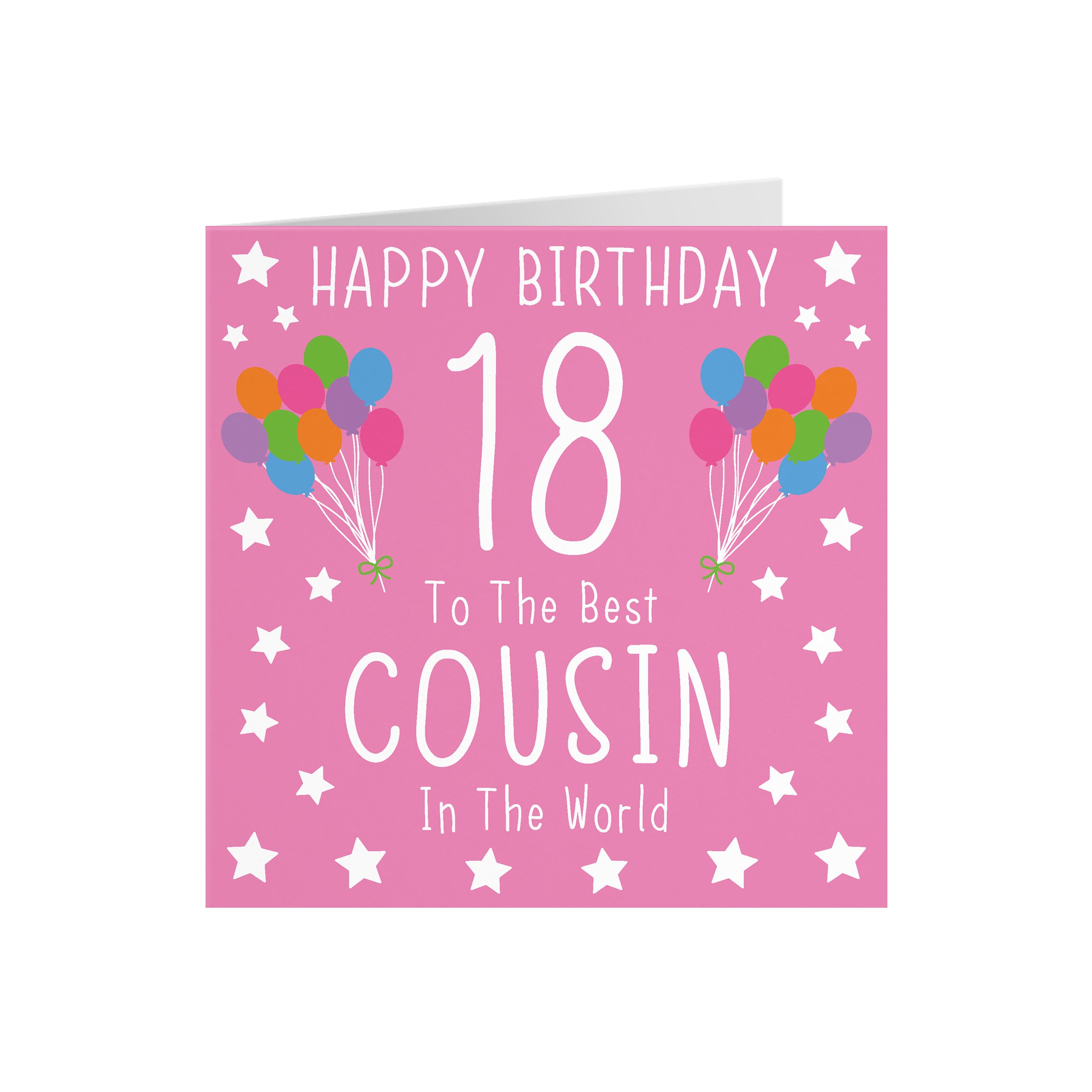 18th Cousin Female Pink Birthday Card Iconic - Default Title (5056408116312)