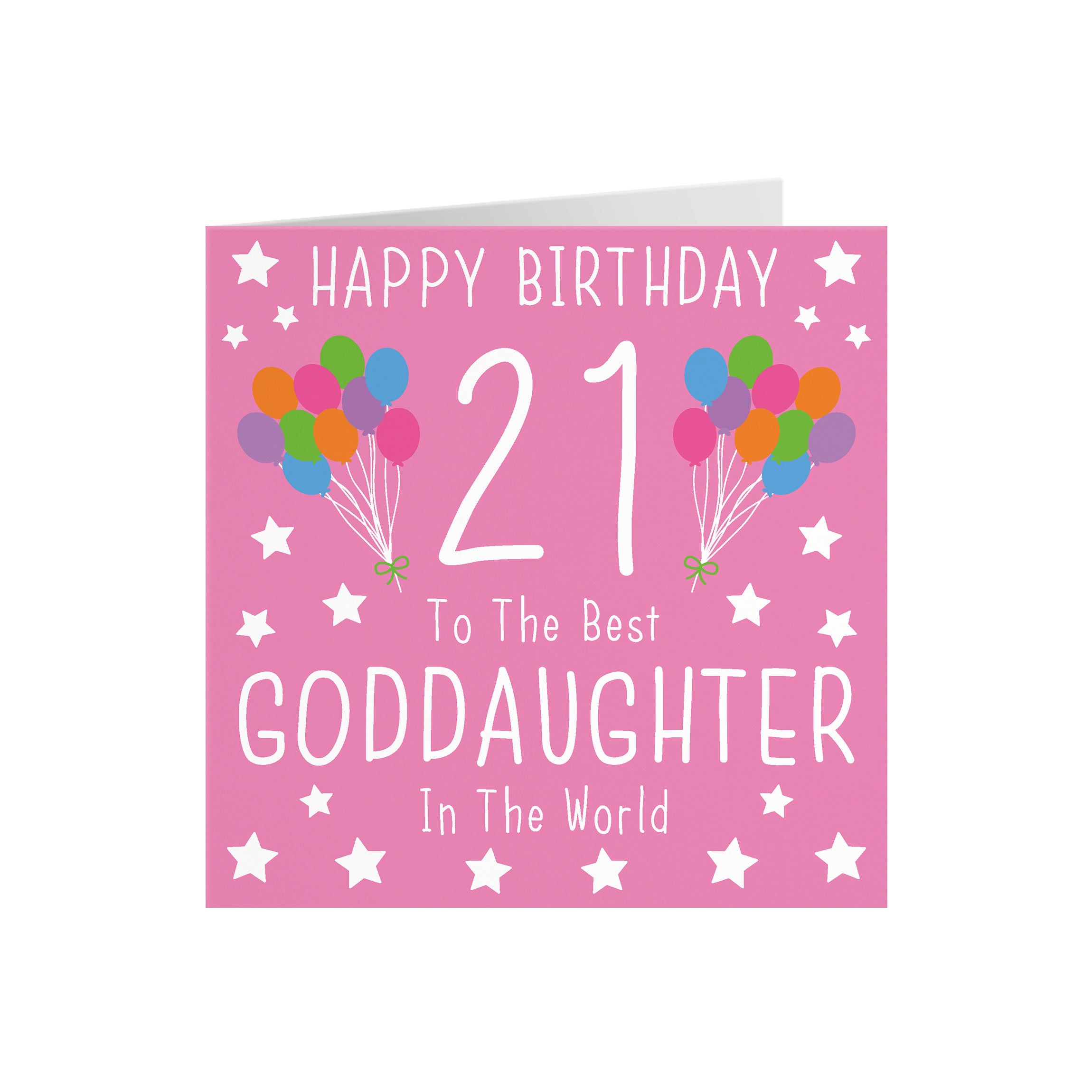 21st Goddaughter Birthday Card Iconic - Default Title (5056408117524)