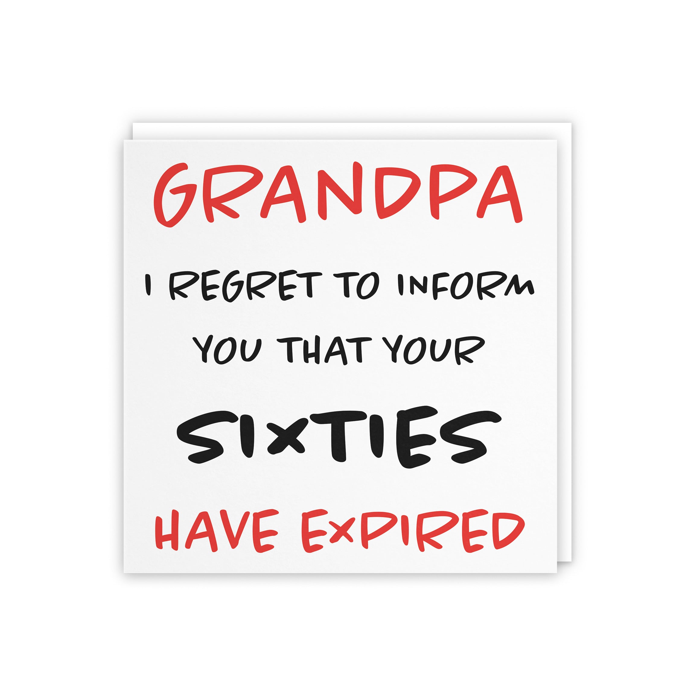 70th Grandpa Humorous Birthday Card Retro - Default Title (5056408119085)