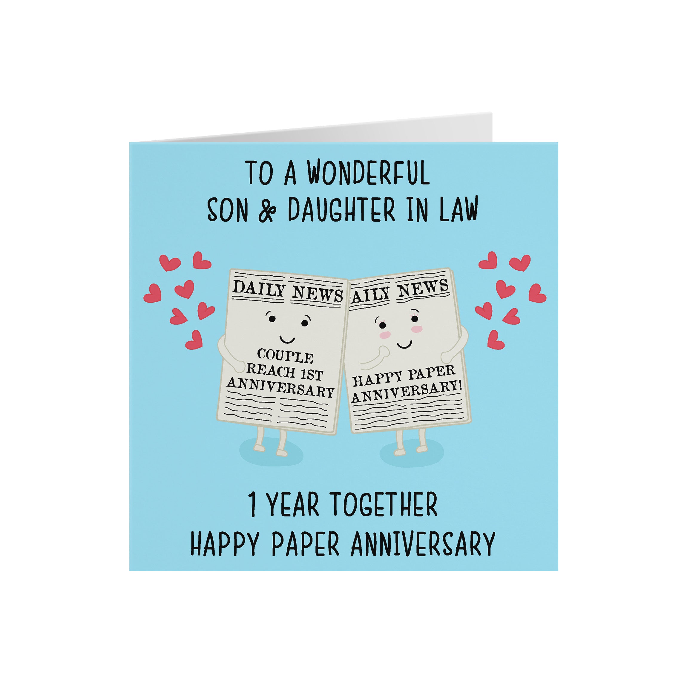 1st Son And Daughter In Law Anniversary Card Iconic - Default Title (5056408119344)