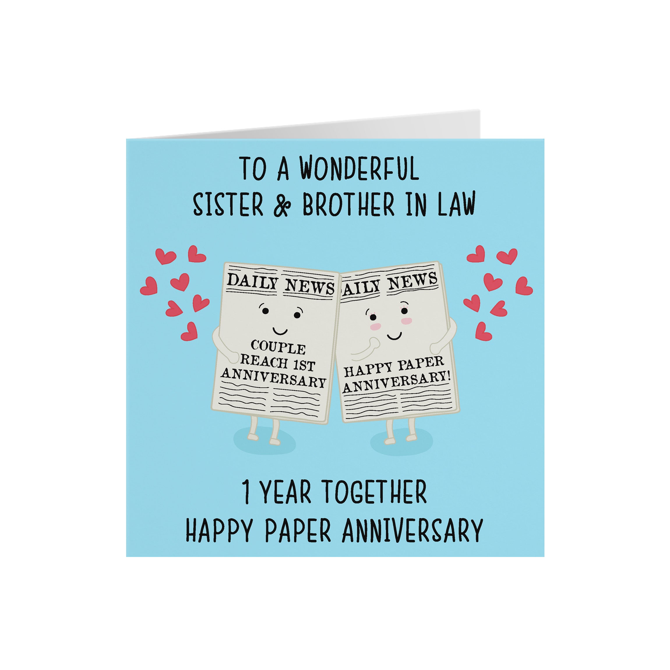 1st Sister And Brother In Law Anniversary Card Iconic - Default Title (5056408119382)