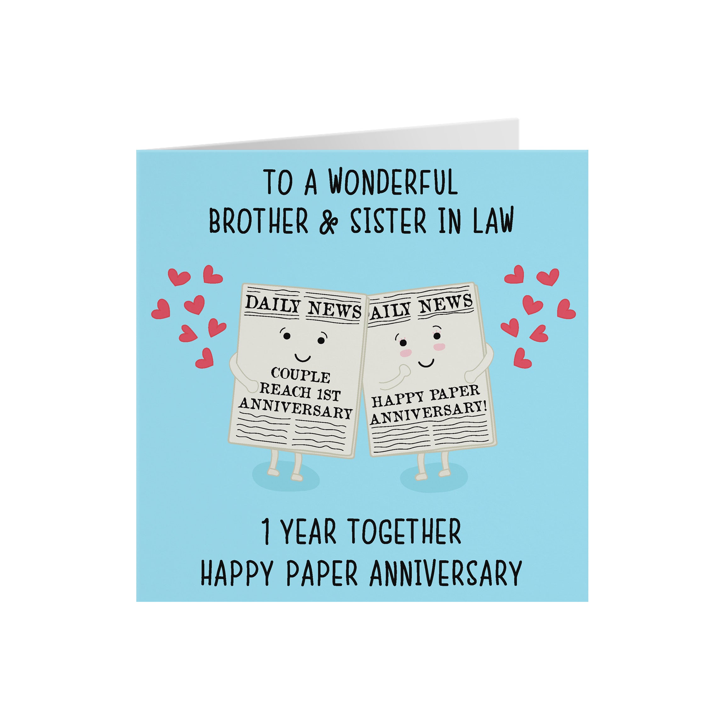 1st Brother And Sister In Law Anniversary Card Iconic - Default Title (5056408119399)