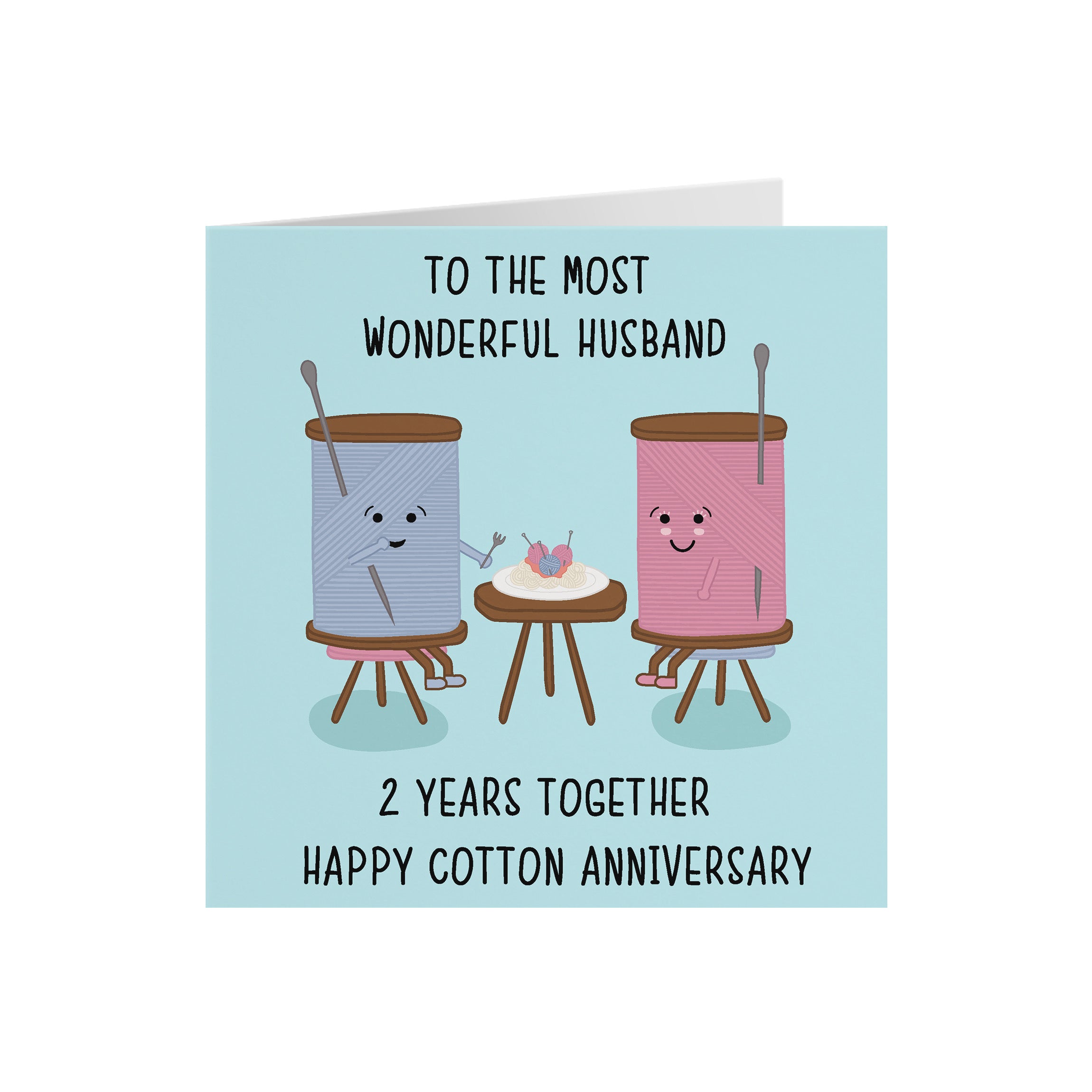 2nd Husband Anniversary Card Iconic - Default Title (5056408119429)