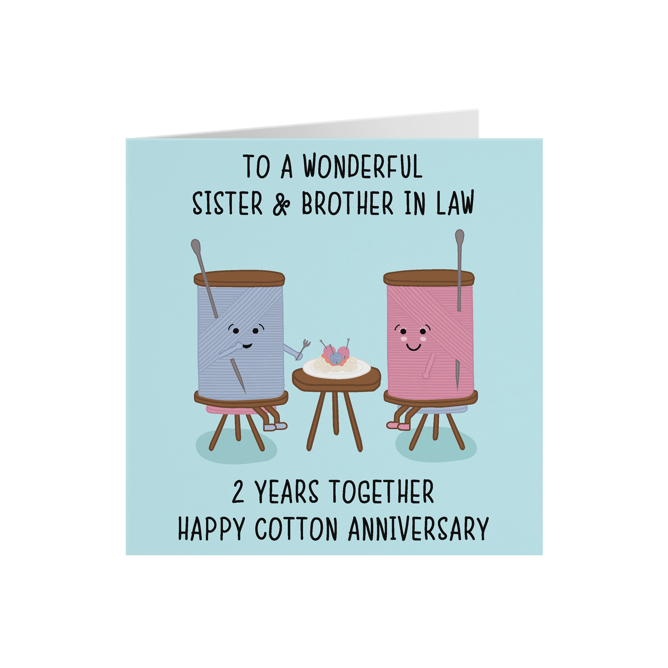 2nd Sister And Brother In Law Anniversary Card Iconic - Default Title (5056408119443)