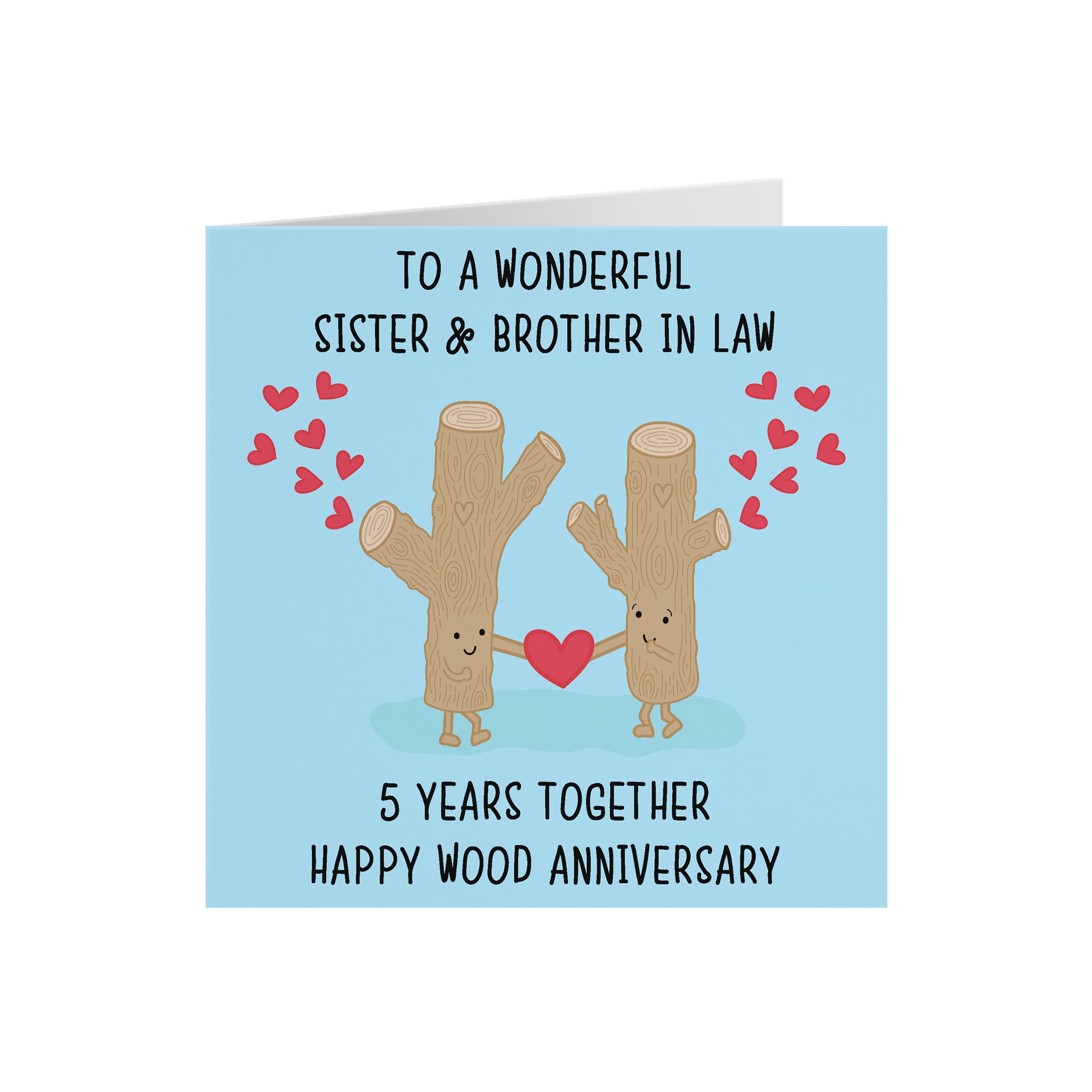 5th Sister And Brother In Law Anniversary Card Iconic - Default Title (5056408119627)