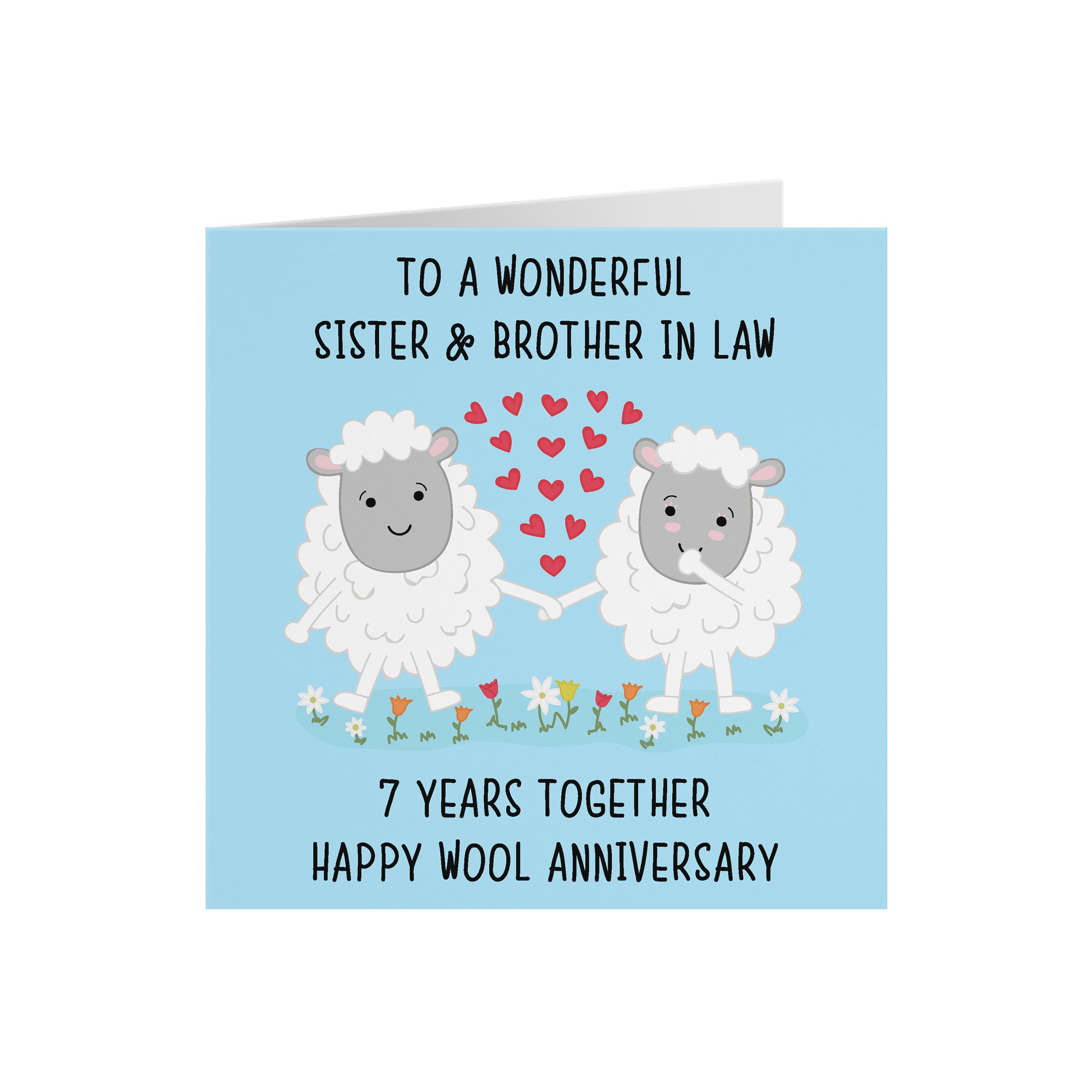 7th Sister And Brother In Law Anniversary Card Iconic - Default Title (5056408119740)