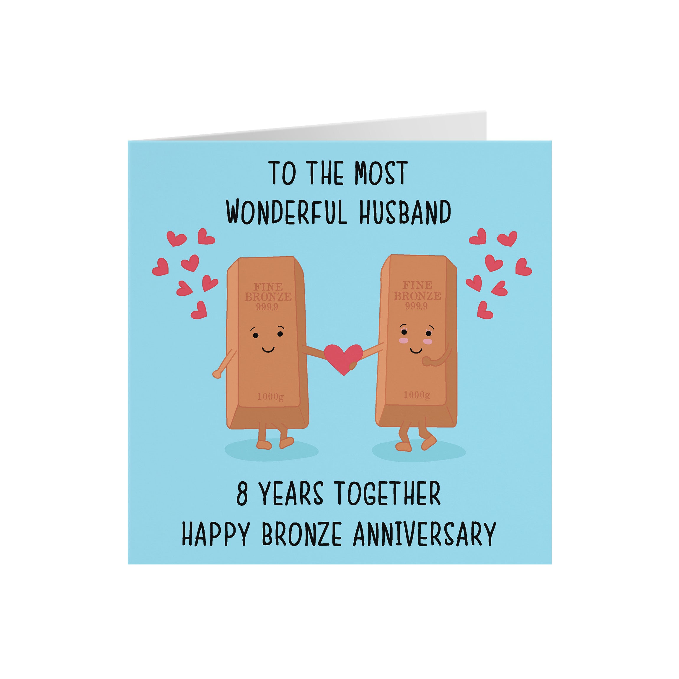 8th Husband Anniversary Card Iconic - Default Title (5056408119788)