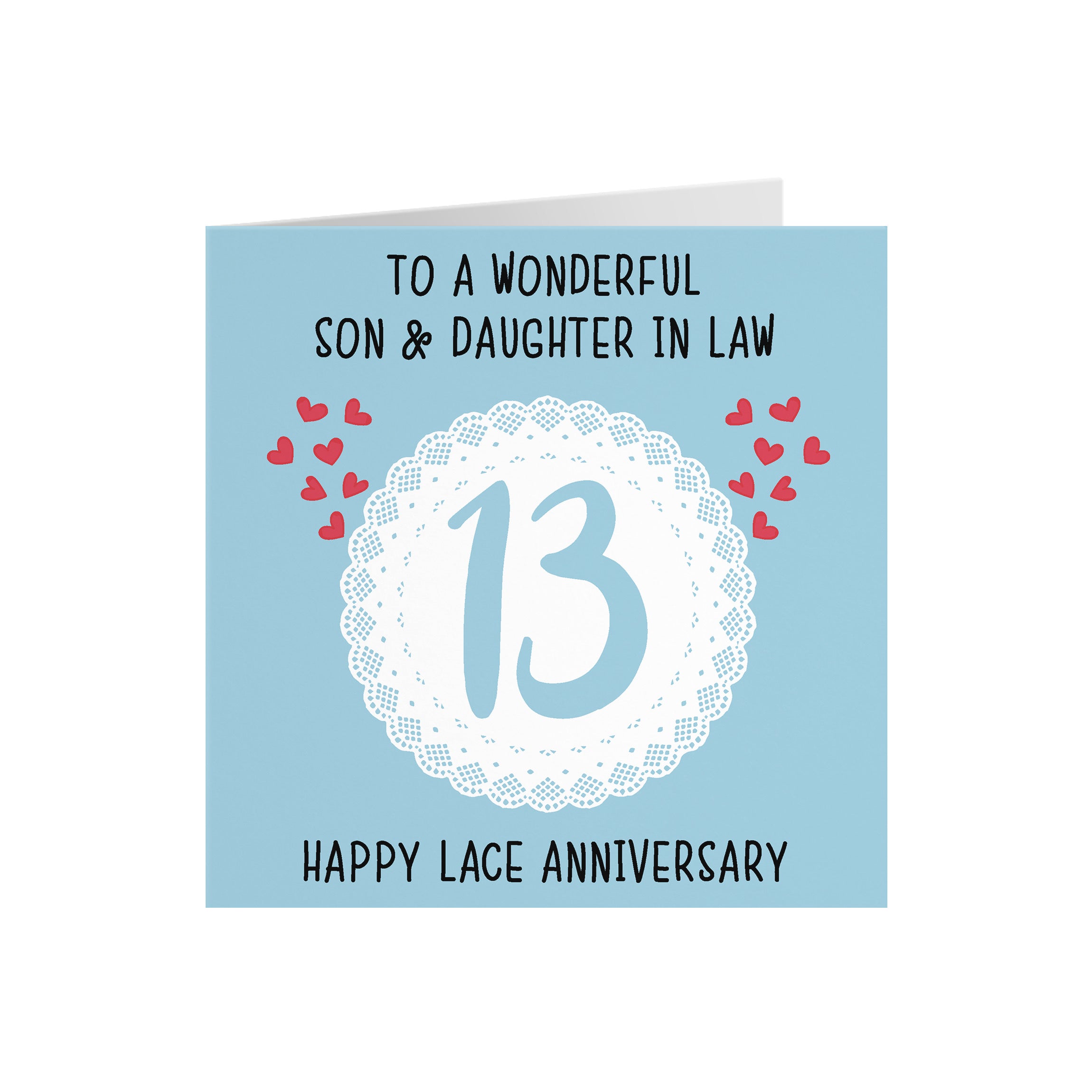 13th Son And Daughter In Law Anniversary Card Iconic - Default Title (5056408120067)