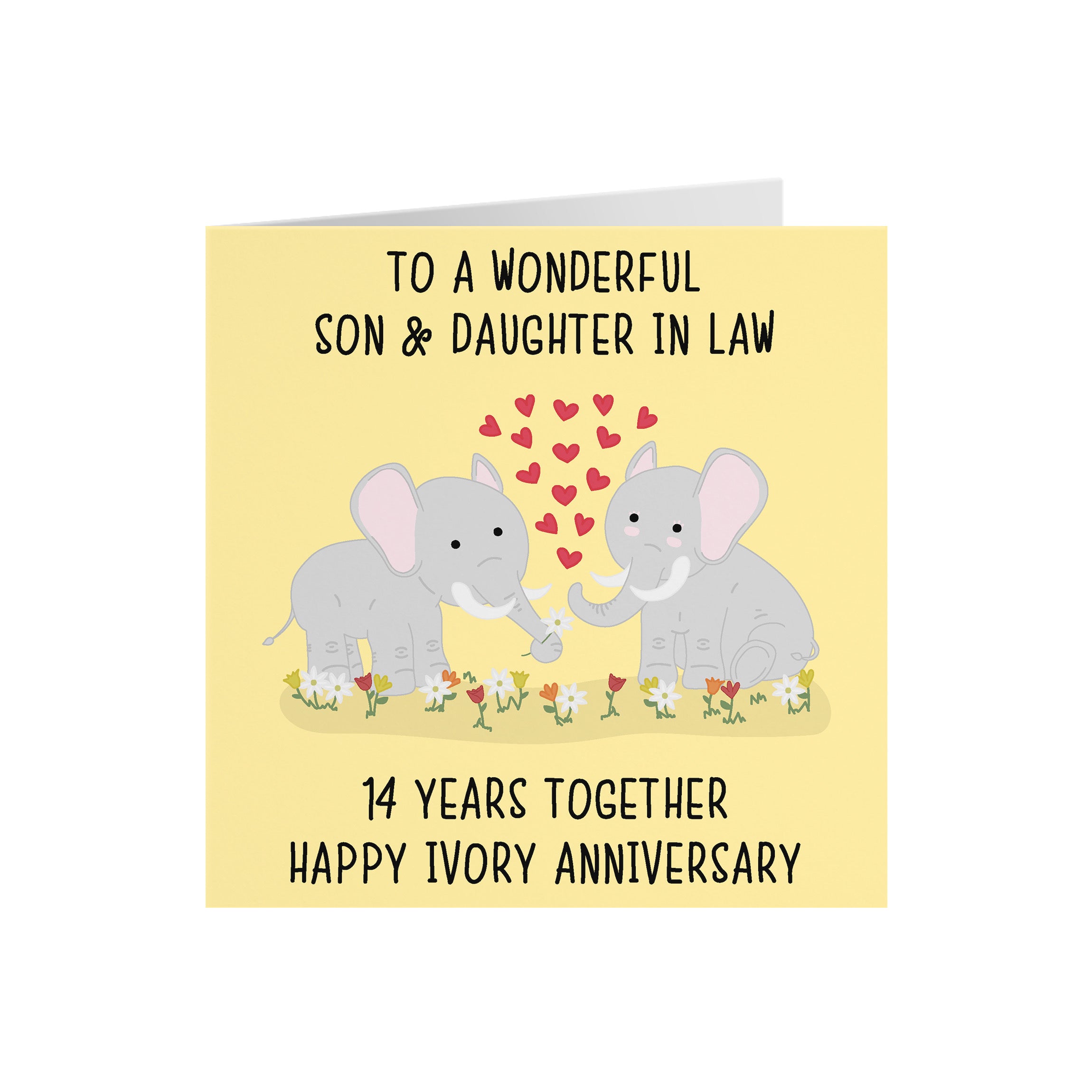 14th Son And Daughter In Law Anniversary Card Iconic - Default Title (5056408120128)