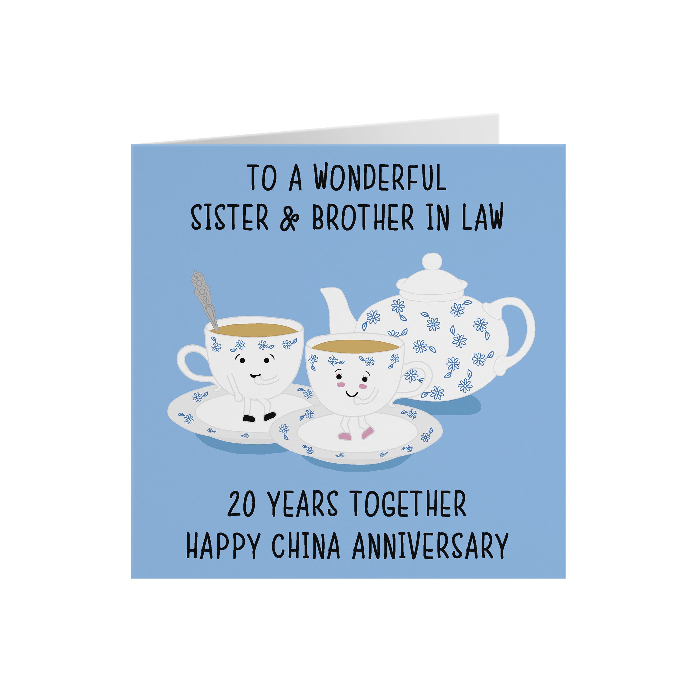 20th Sister And Brother In Law Anniversary Card Iconic - Default Title (5056408120289)