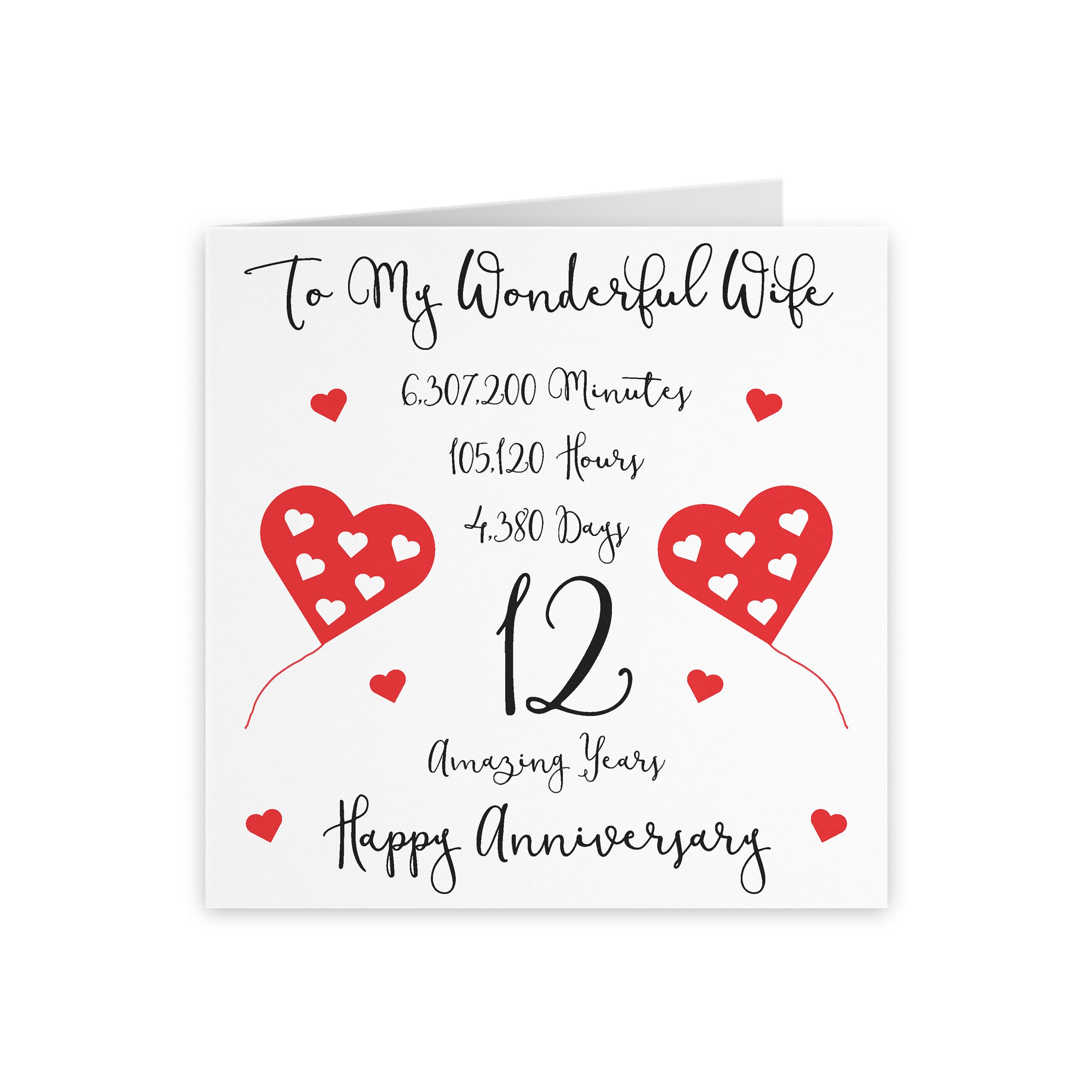 12th Wife Anniversary Card Timeless - Default Title (5056408120630)