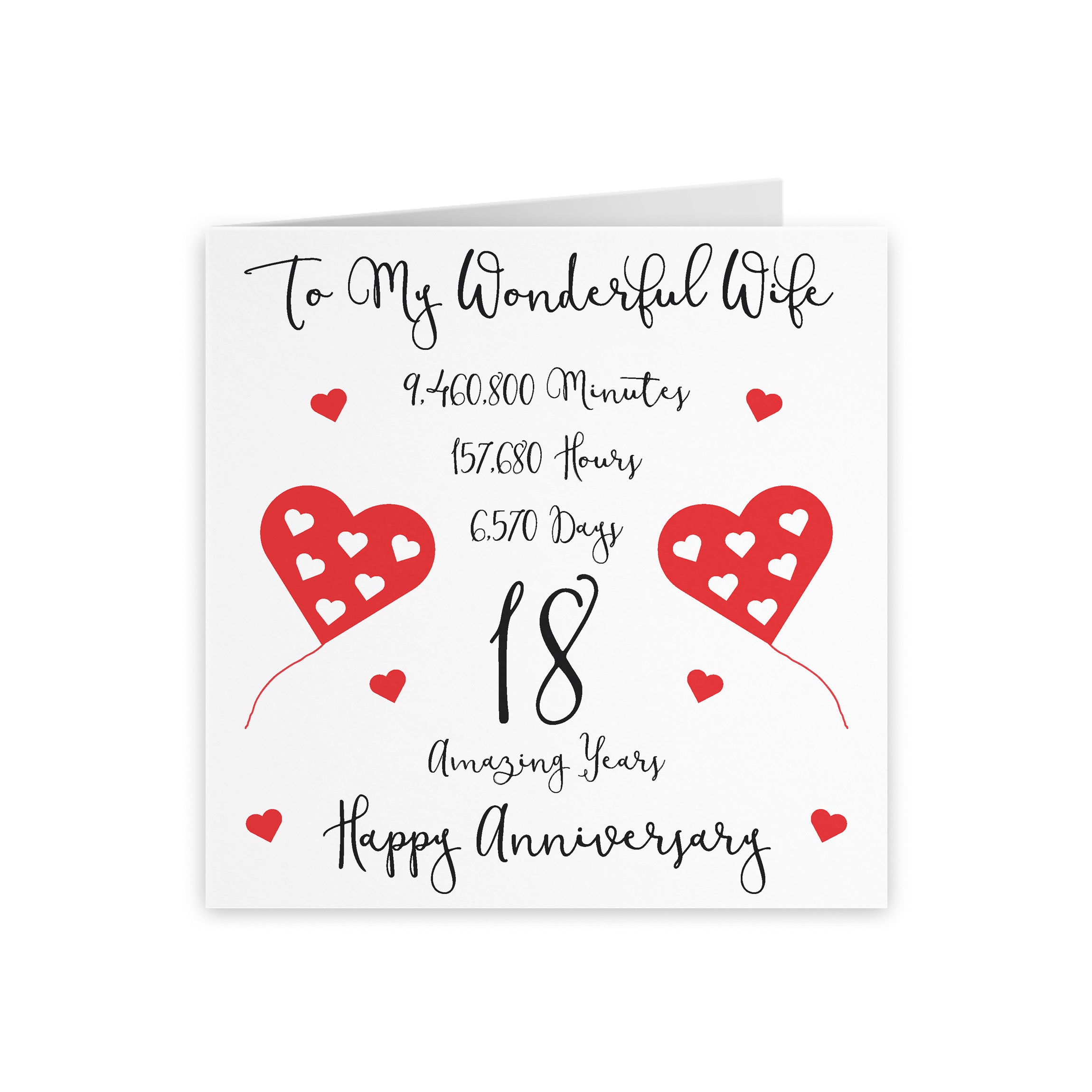 18th Wife Anniversary Card Timeless - Default Title (5056408120692)