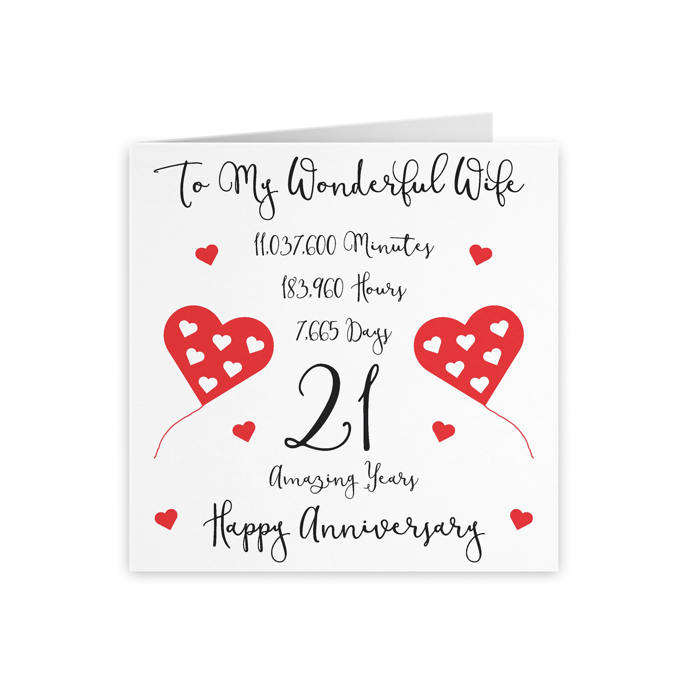 21st Wife Anniversary Card Timeless - Default Title (5056408120722)