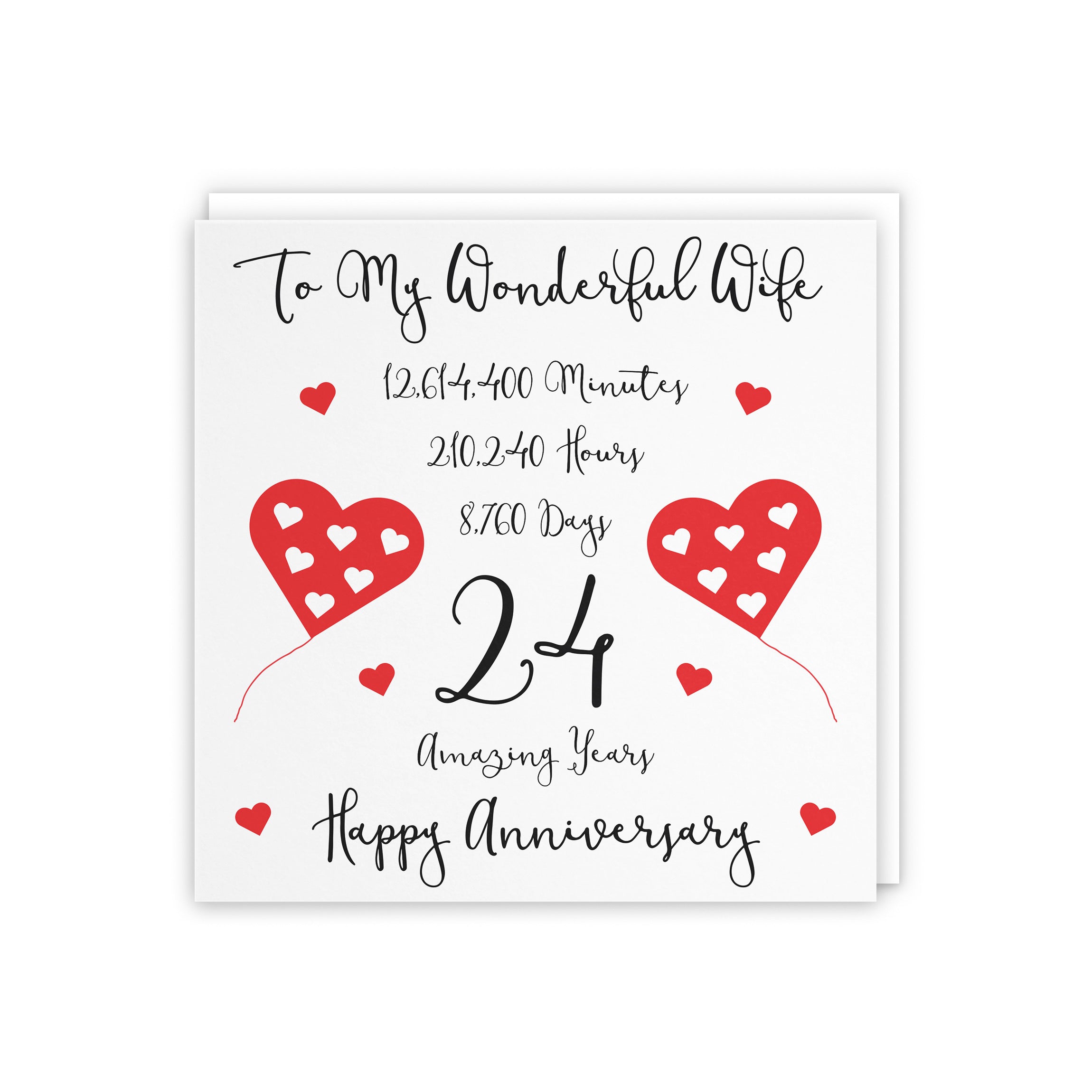 24th Wife Anniversary Card Timeless - Default Title (5056408120753)