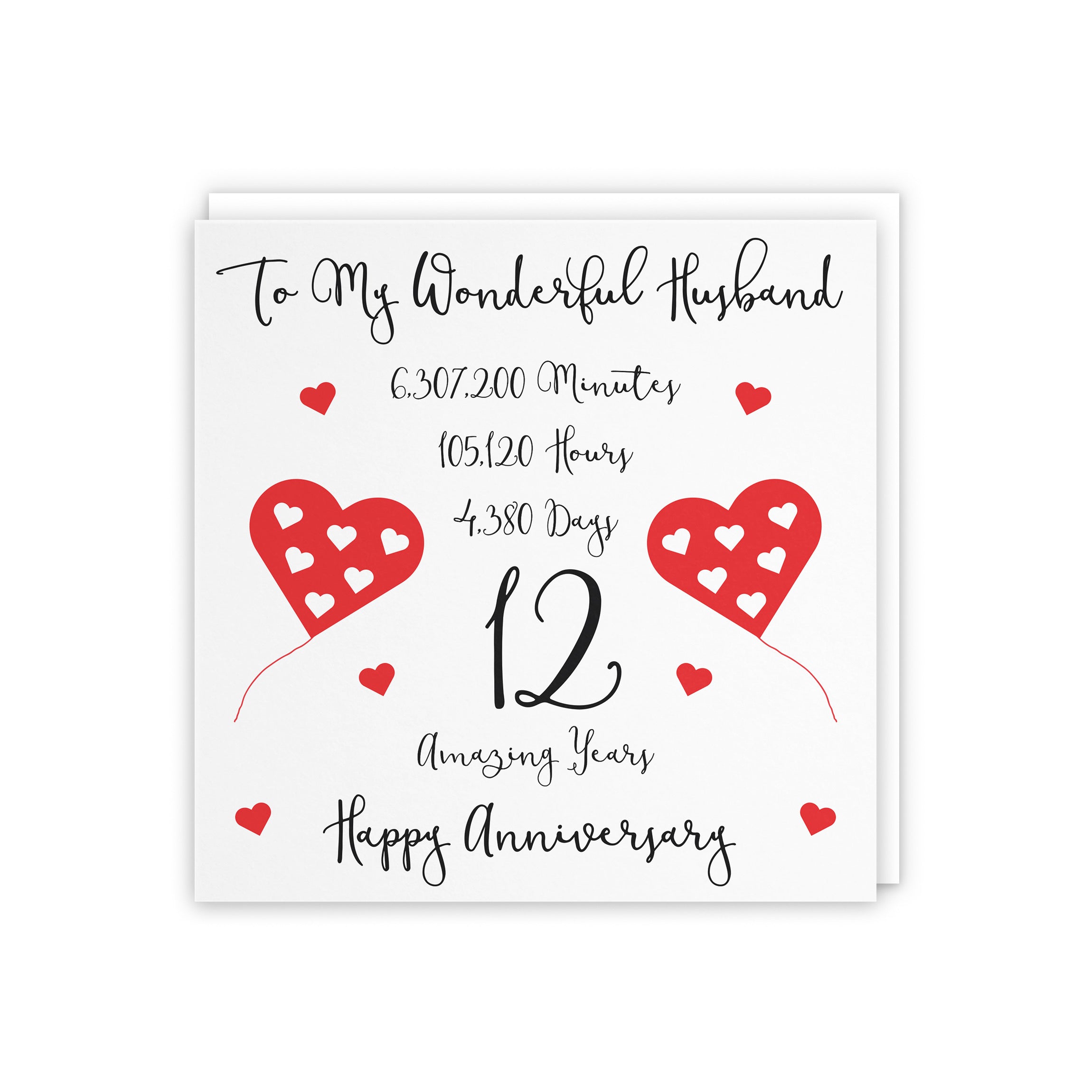 12th Husband Anniversary Card Timeless - Default Title (5056408120869)