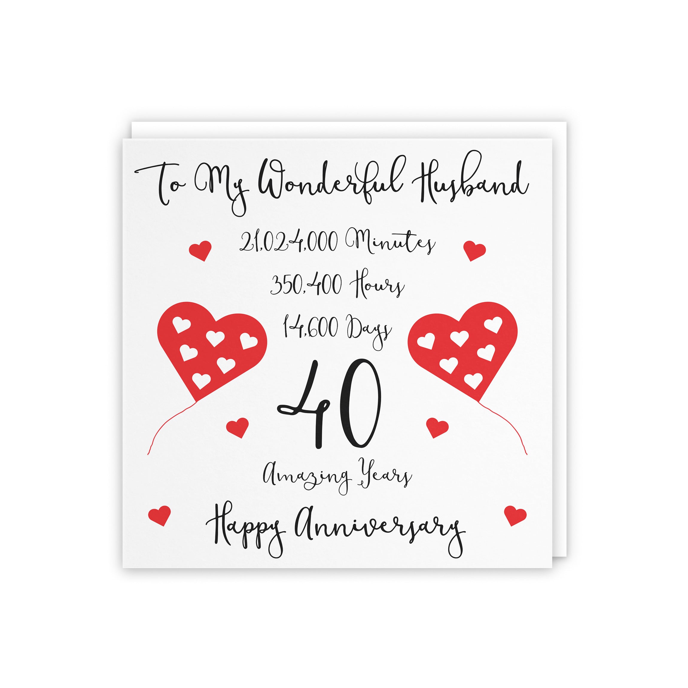 40th Husband Anniversary Card Timeless - Default Title (5056408120982)