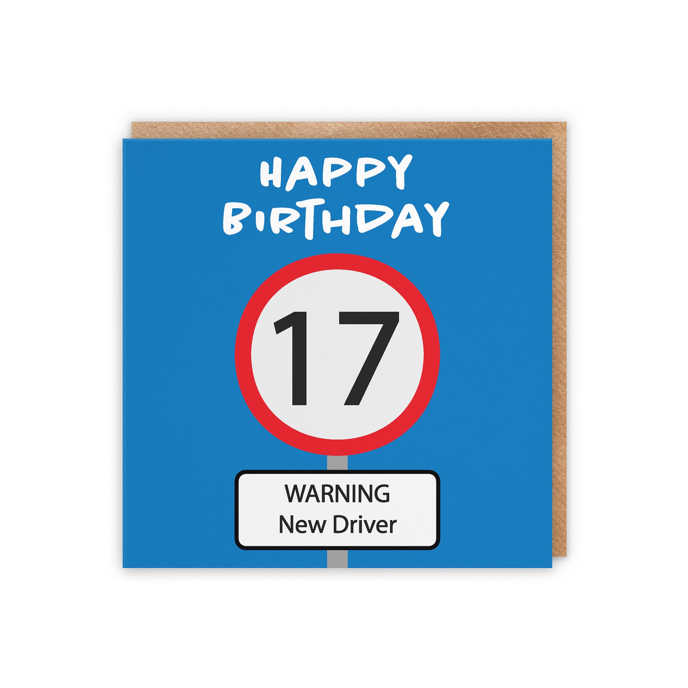 17th Birthday Card Road Sign - Default Title (5056408124133)